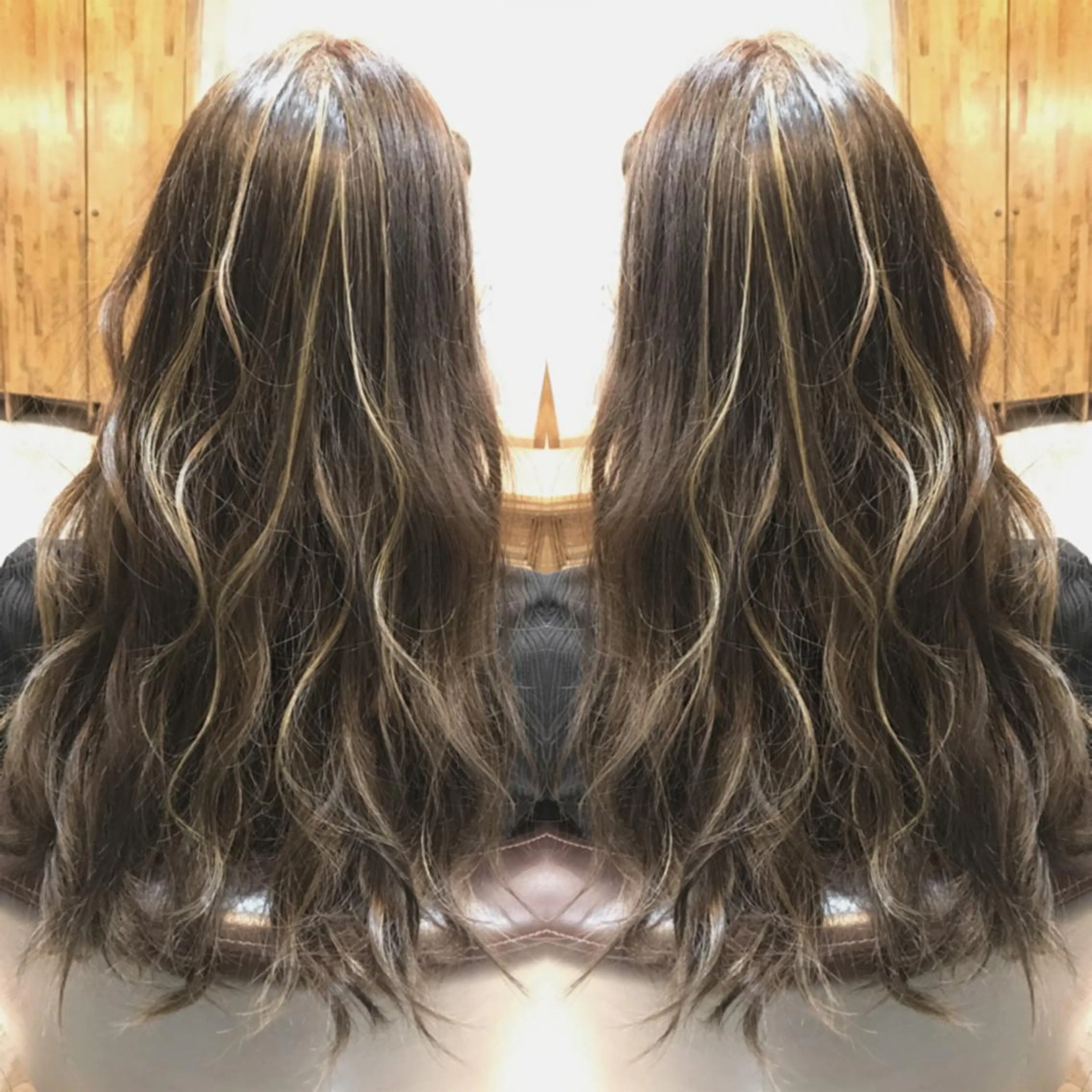 ロング カラー ヘアカラー 重政 和樹のヘアスタイル