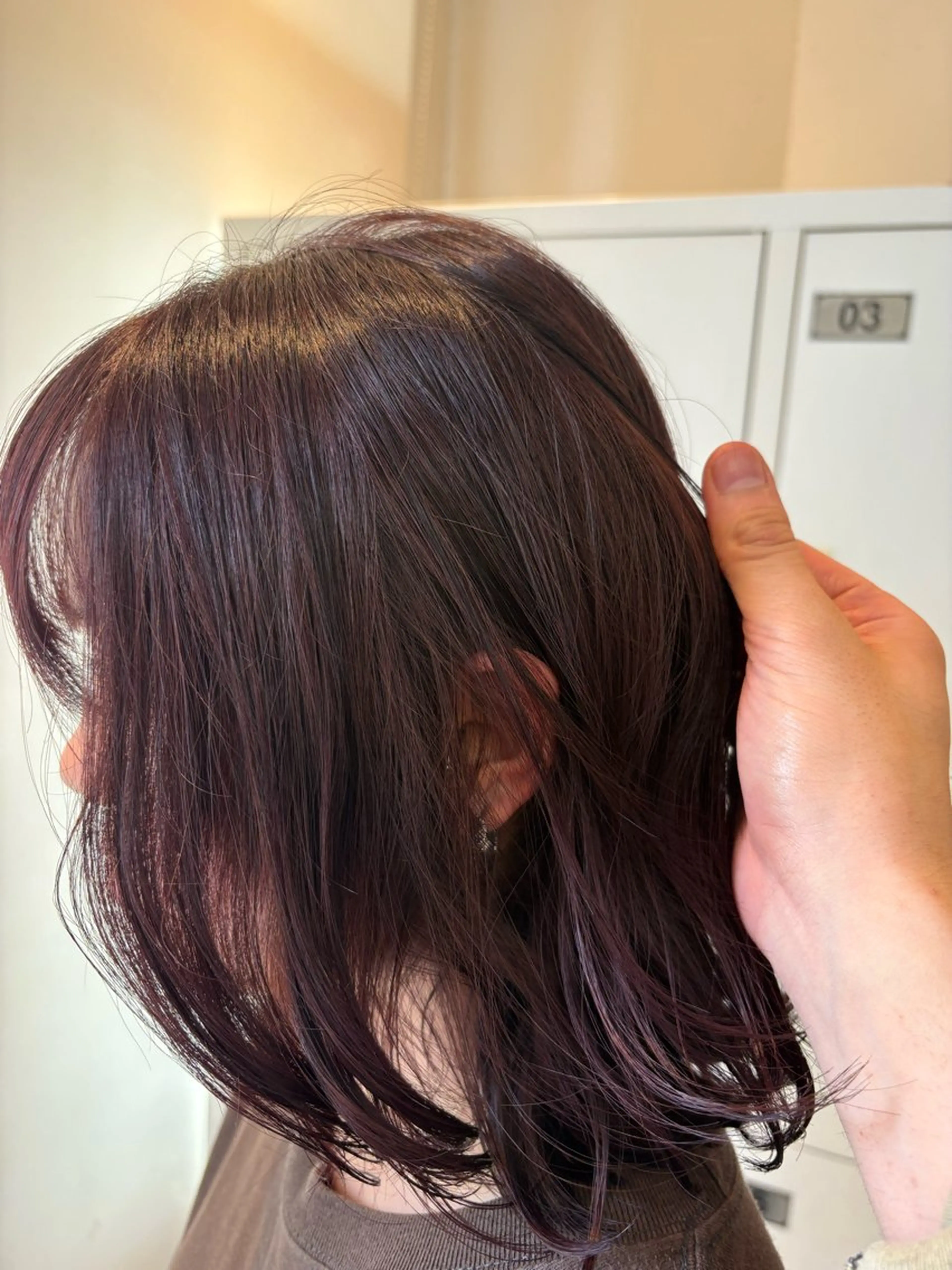 カラー レッドカラー かんだい colorのヘアスタイル