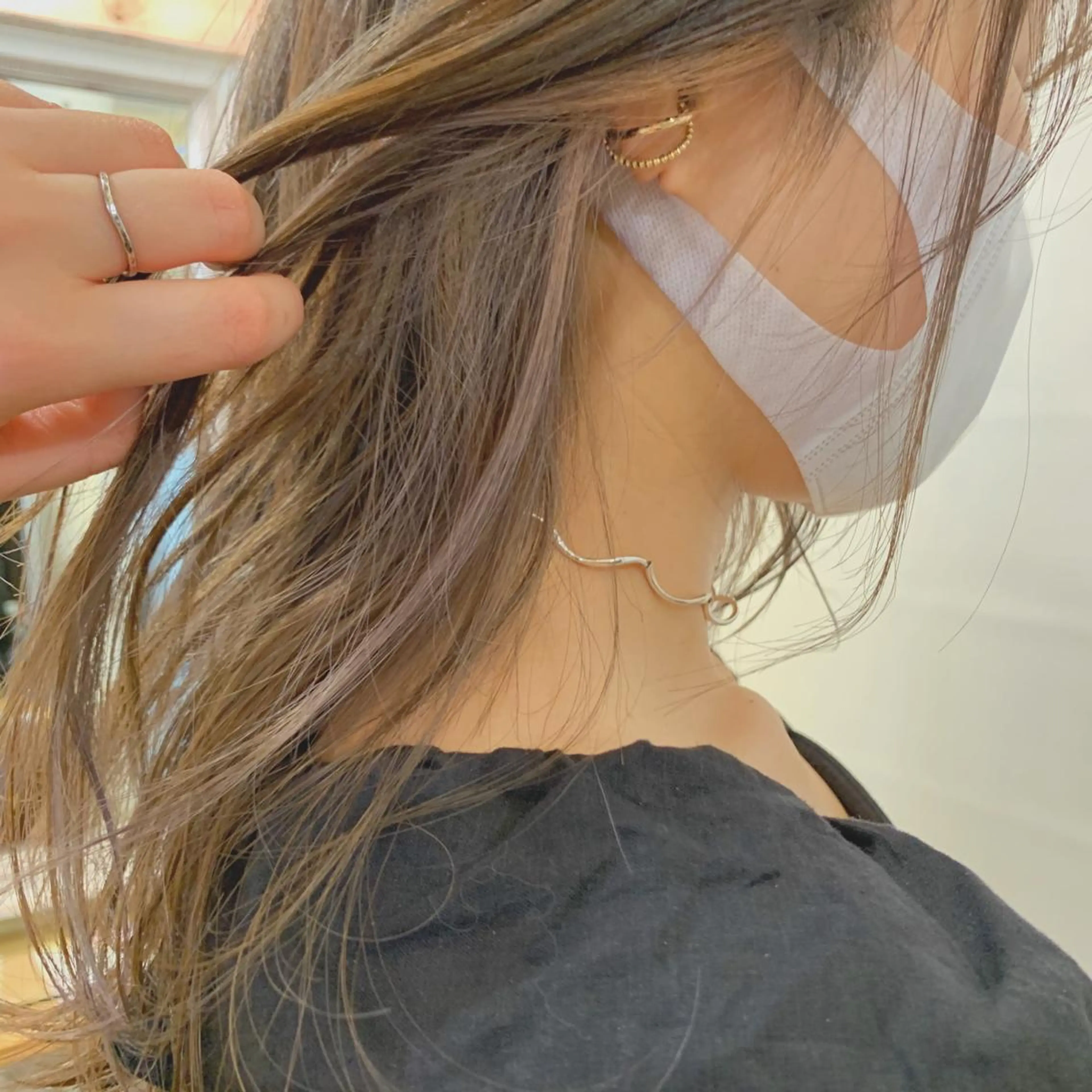 ロング 切りっぱなしボブ ソノキユウカのヘアスタイル