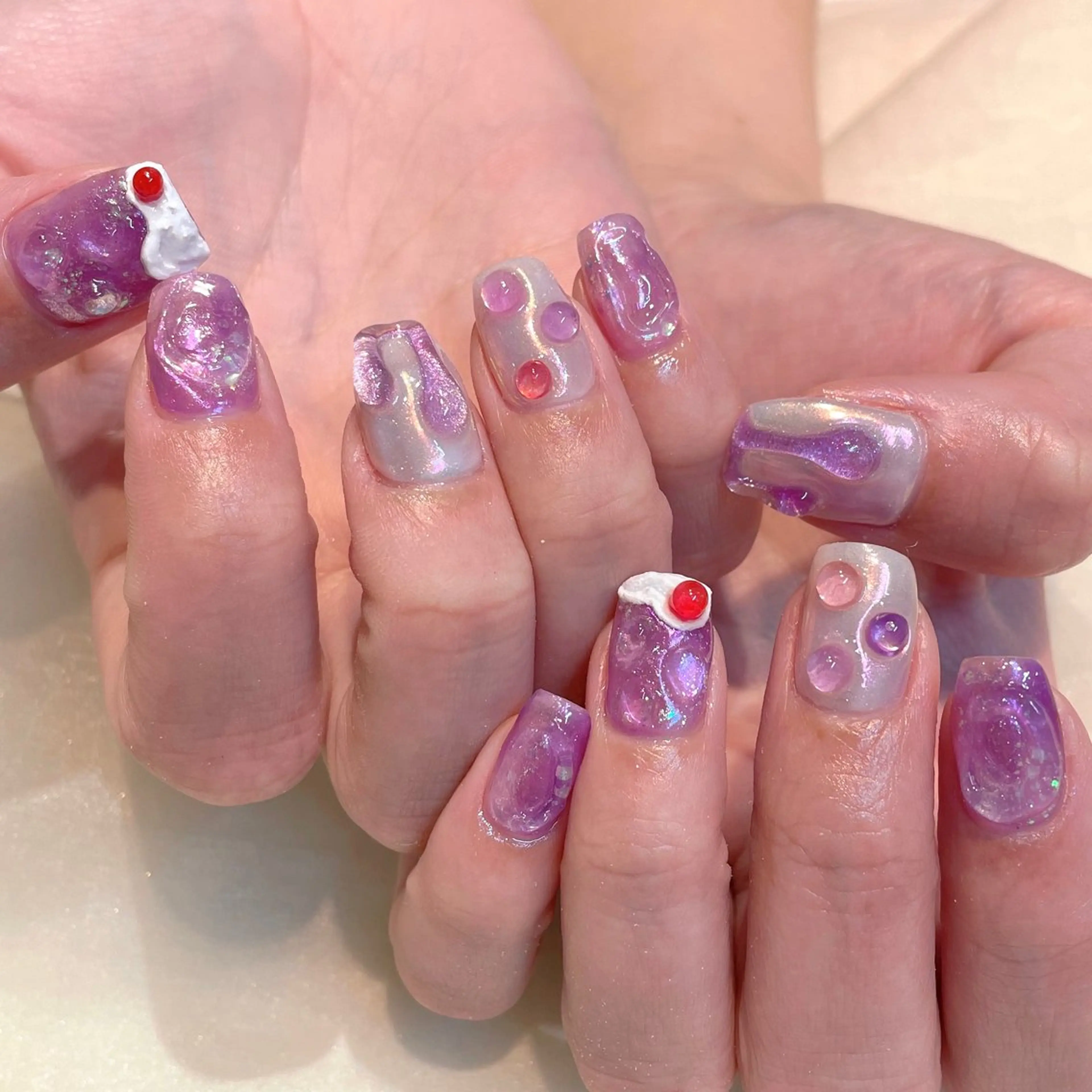 ネイル ハンドネイル 新井 ひなののネイルデザイン