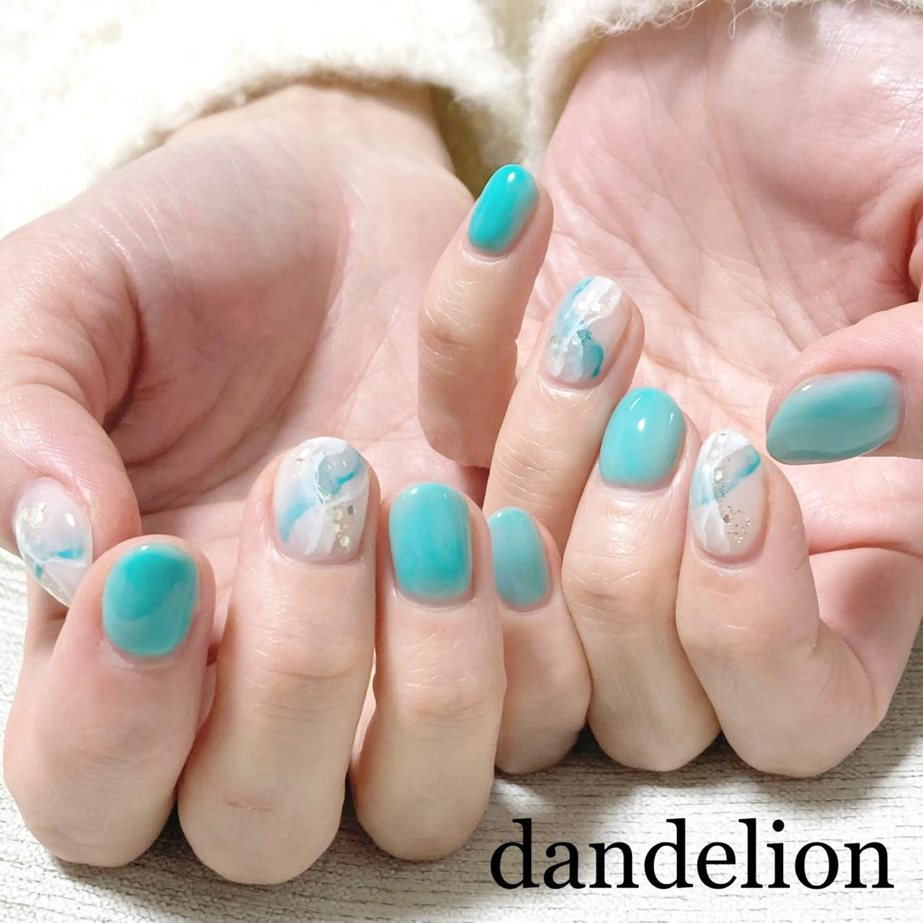 ネイル ハンドネイル ハンドケア dandelion ダンデライオンのネイルデザイン