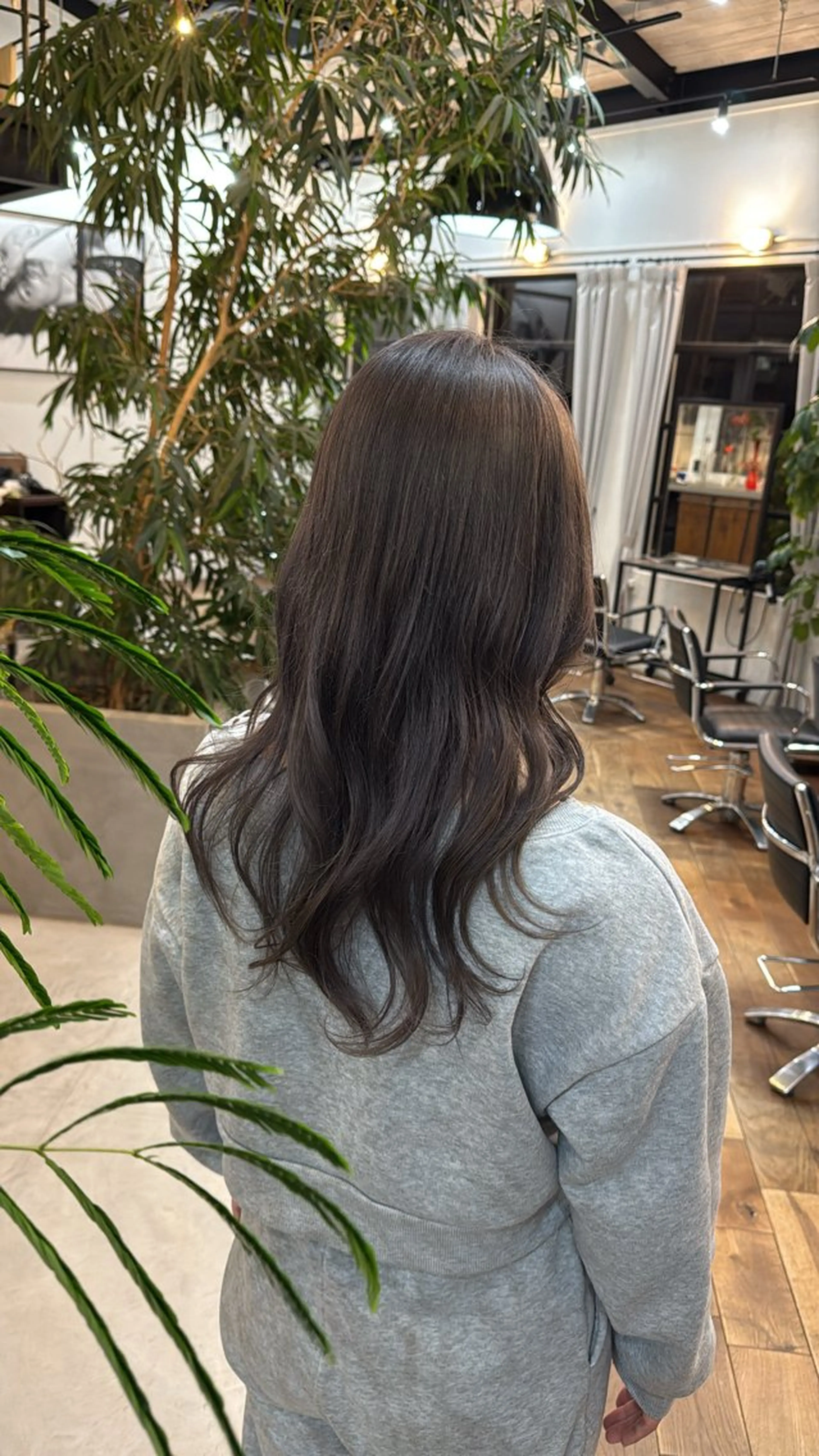 カラー ブリーチ 透明感カラー ヘアカラー 市川 夢のヘアスタイル
