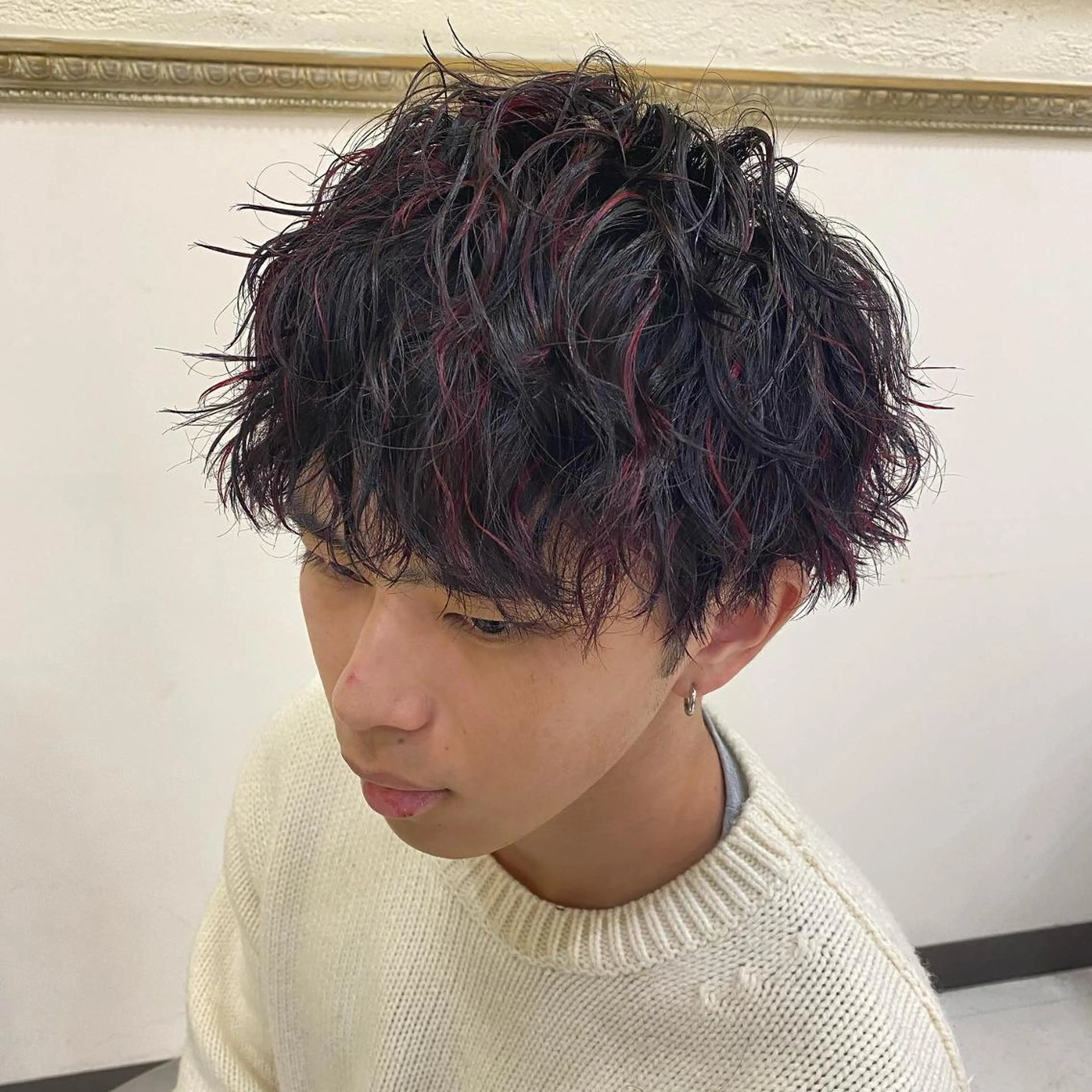 パーマ メンズ フェードカット メンズパーマ プードルパーマ メンズツイストパーマ ツイストスパイラルパーマ 年間2000名担当◎ パーマ職人/仲原佑樹のヘアスタイル