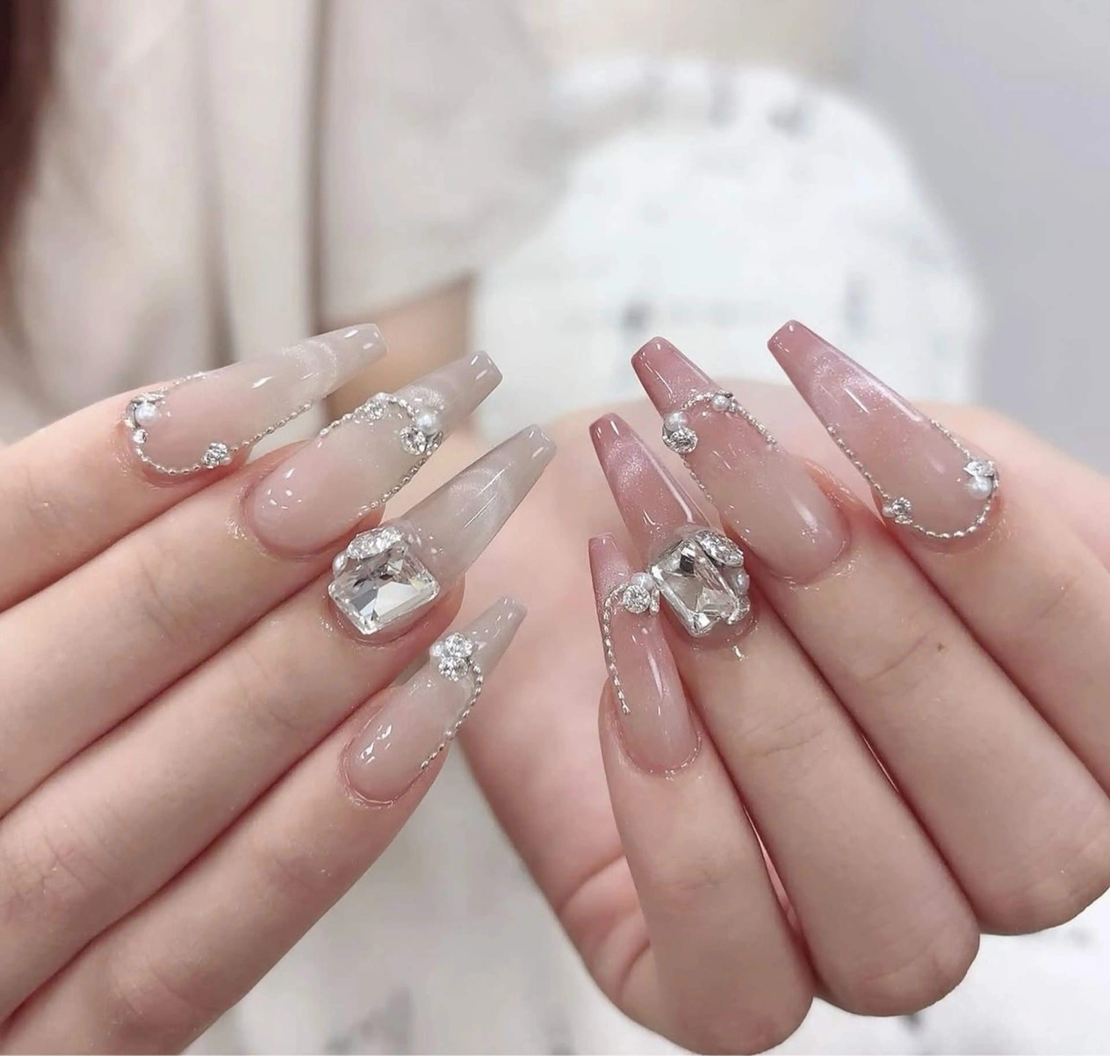 ネイル 韓国ネイル 持ち込み ニュアンスネイル ネイルチップ ハンドネイル TABI ANA.CHUOのネイルデザイン