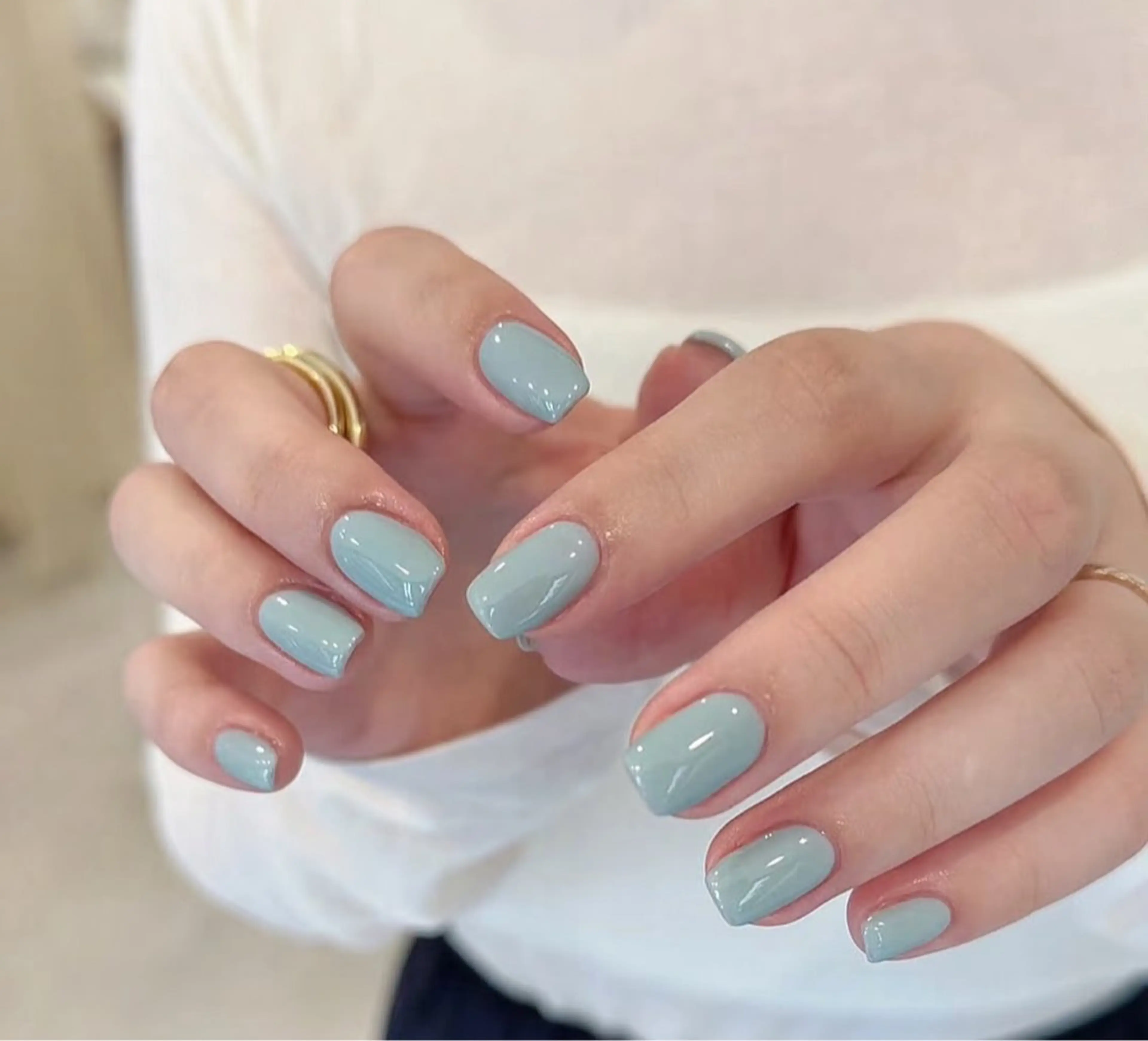 ネイル アートネイル オーロラネイル チークネイル フレンチネイル ガラスフレンチ ハンドネイル 🎀🎀YooLi Nail Salonのネイルデザイン