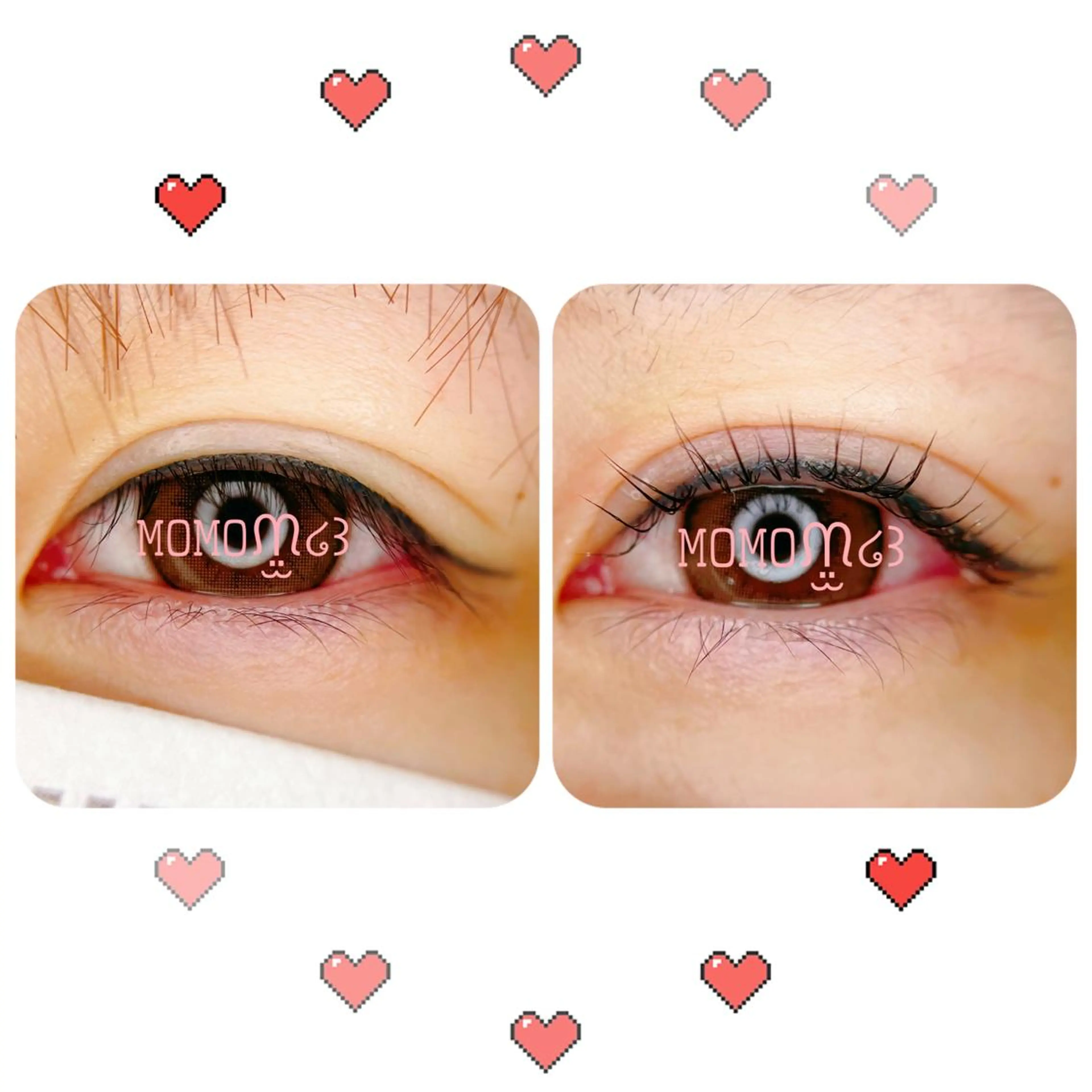 マツエク・マツパ フラットラッシュ ナチュラル パリジェンヌラッシュリフト 下まつげエクステ 一重×まつ毛パーマ モテデザインのプロ モモ🍑のマツエク・マツパデザイン