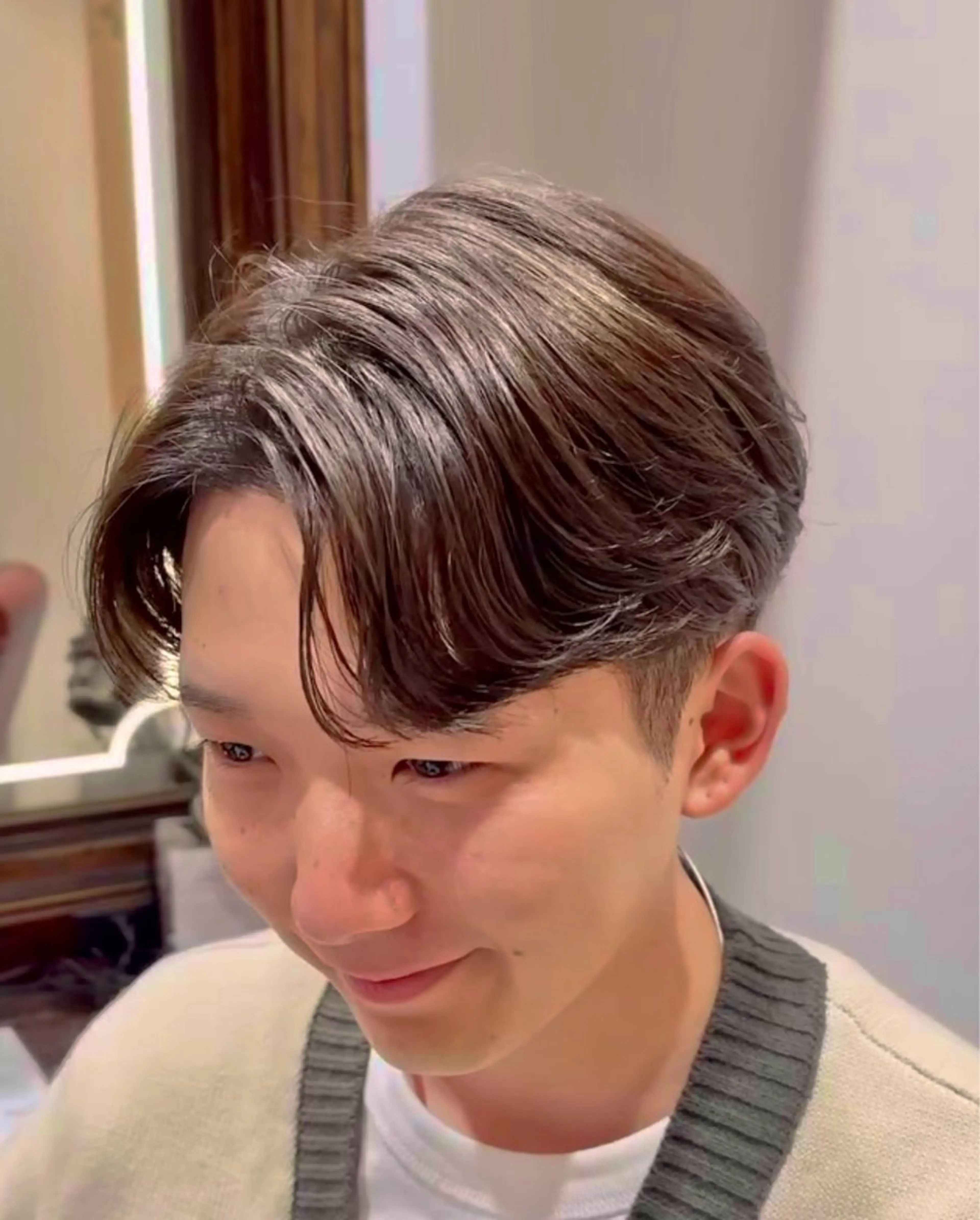 カラー メンズ 【池袋/メンズ専門】 センターパート 殿岡のヘアスタイル