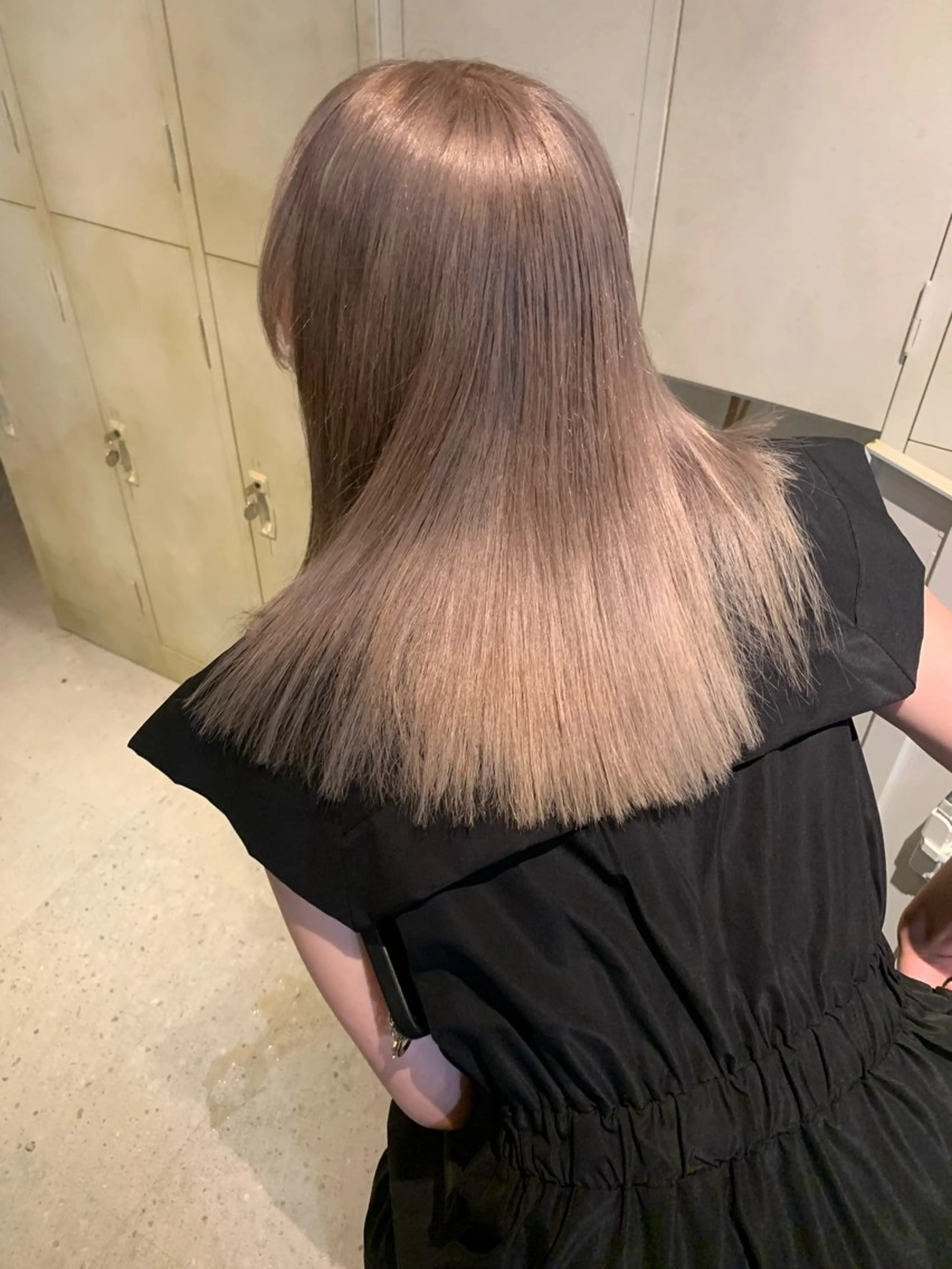 セミロング カラー ヘアカラー ブリーチ/アレンジ 天満/chihiroのヘアスタイル