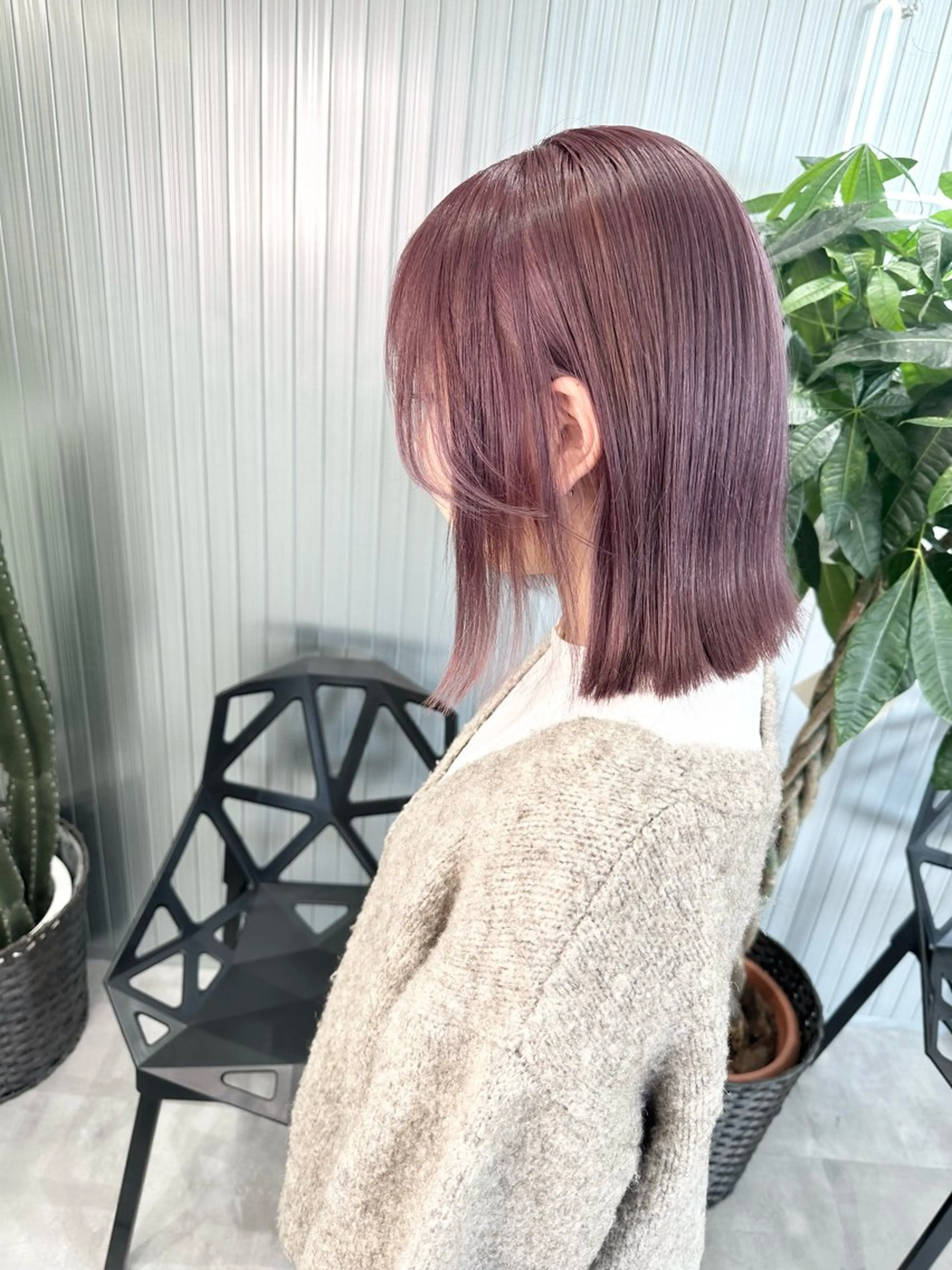 セミロング カラー カット ヘアカラー LOOP hairのヘアスタイル