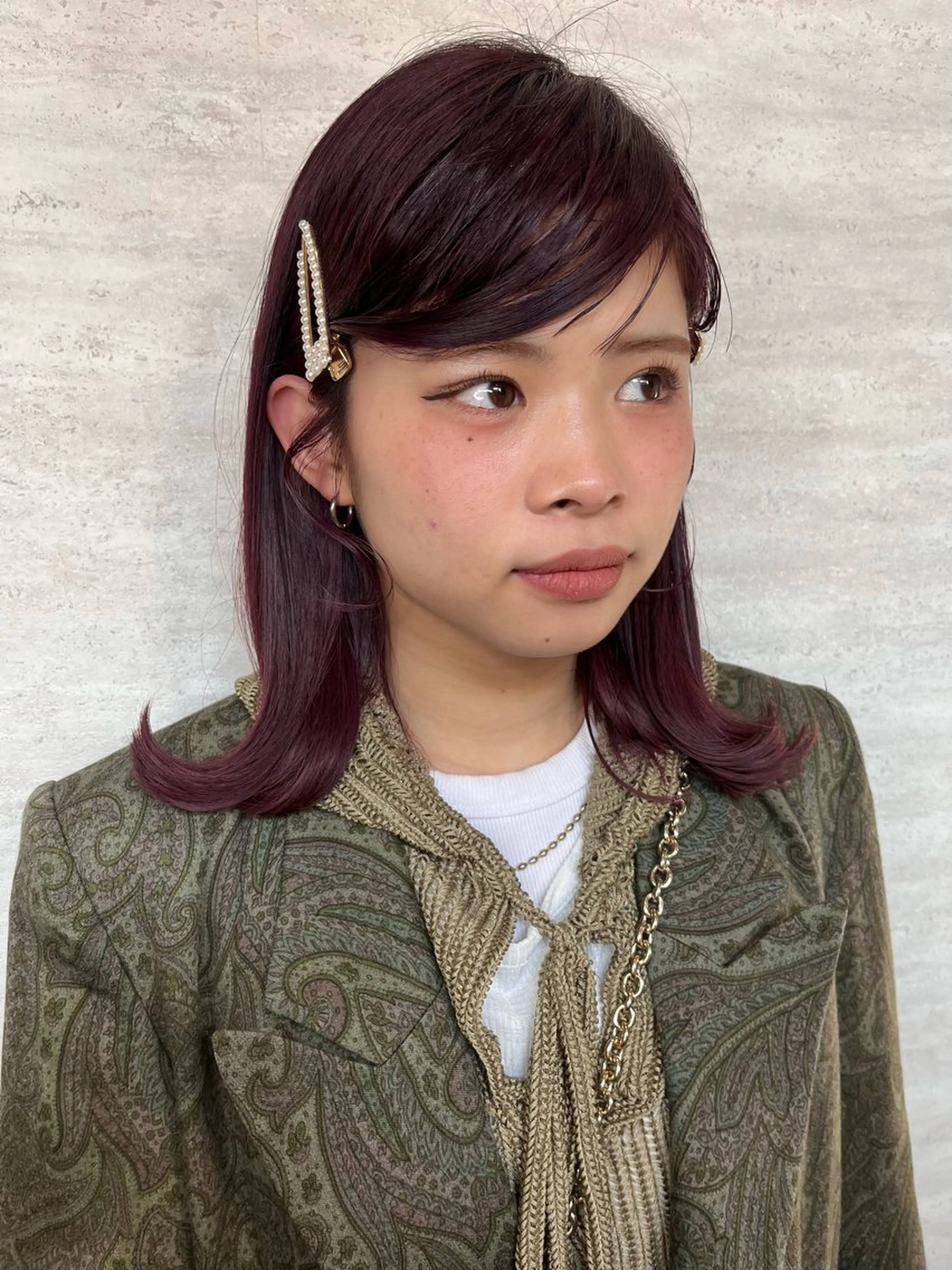 ミディアム カラー ヘアカラー 駅チカ【ali'i】 アリイ花崎友美☘のヘアスタイル