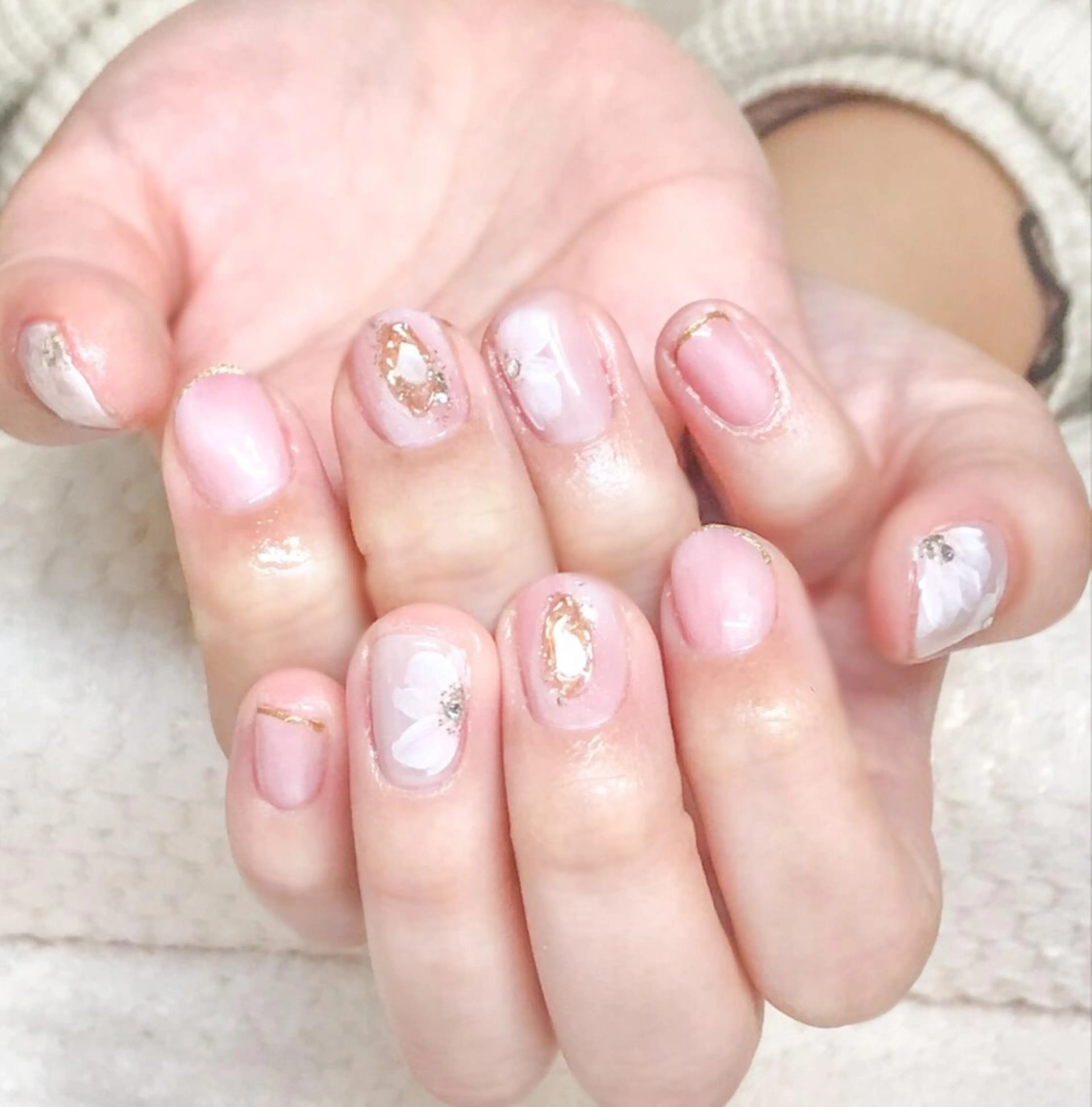 ネイル アートネイル フラワーネイル Nyanco Nailのネイルデザイン