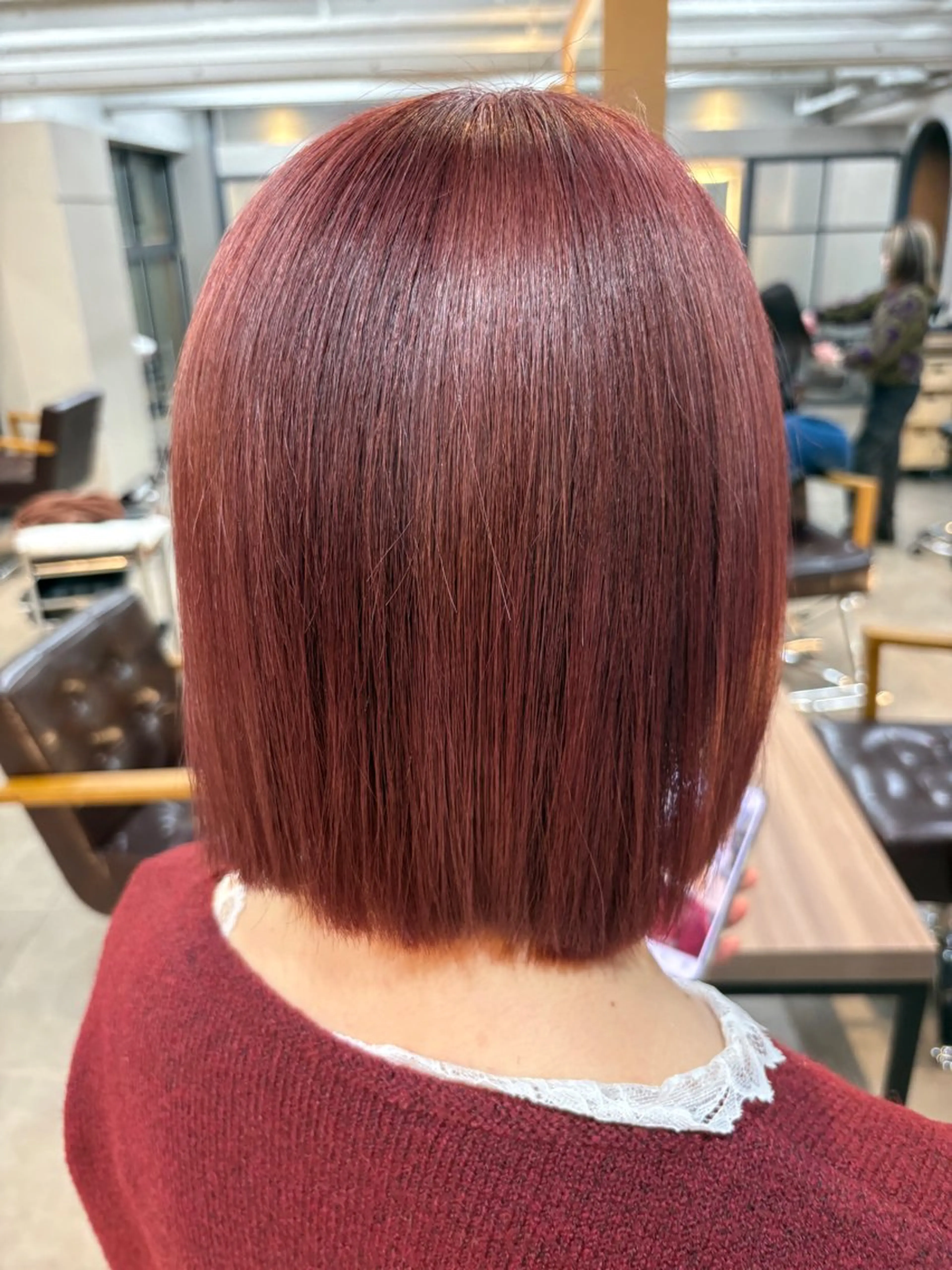 ミディアム 髪質改善 ヘアカラー 💎艶髪／美髪特化 世麗💎のヘアスタイル