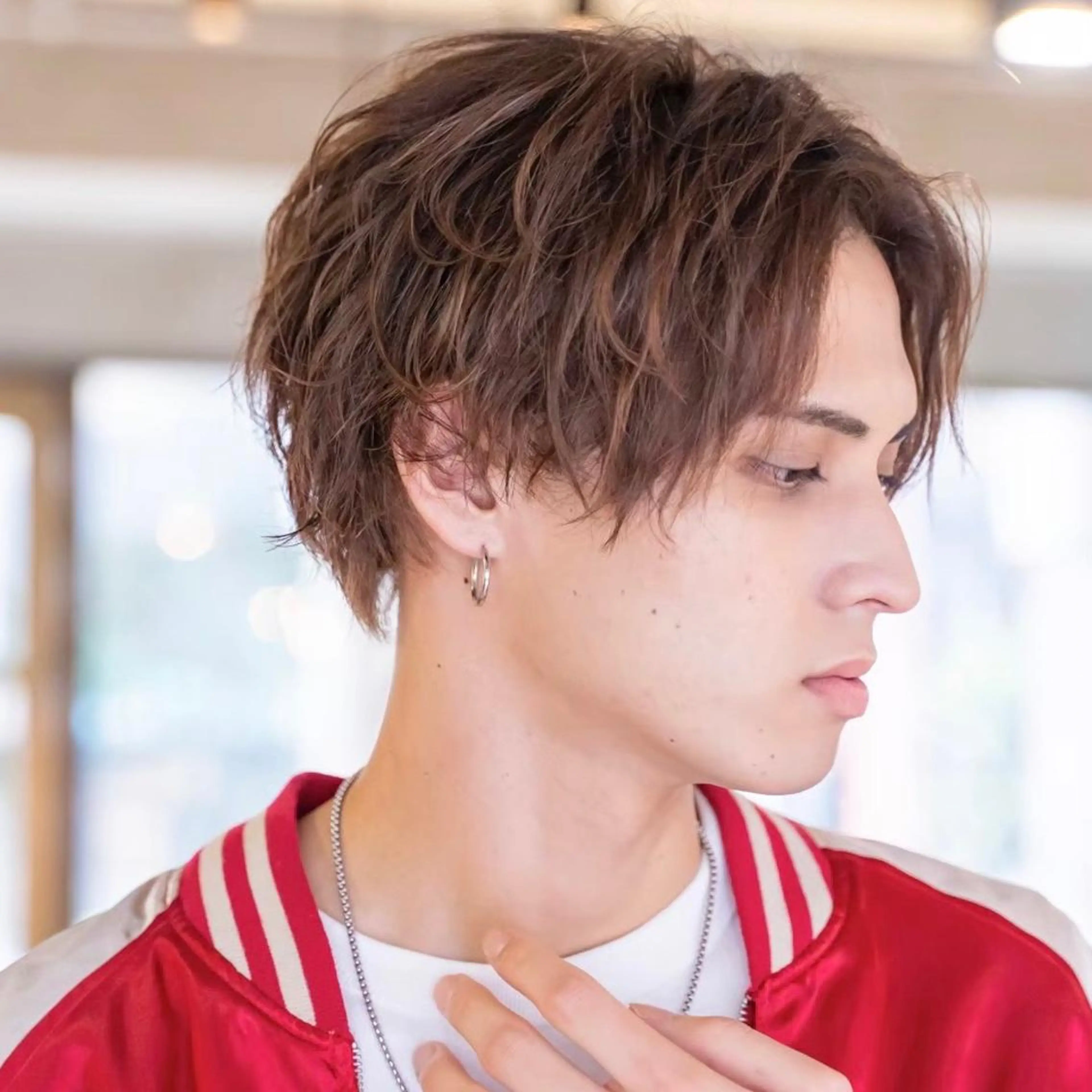 ショート カラー パーマ メンズ アイブロウ 丁寧なカウンセリング 🌿Chiemi🌿のヘアスタイル