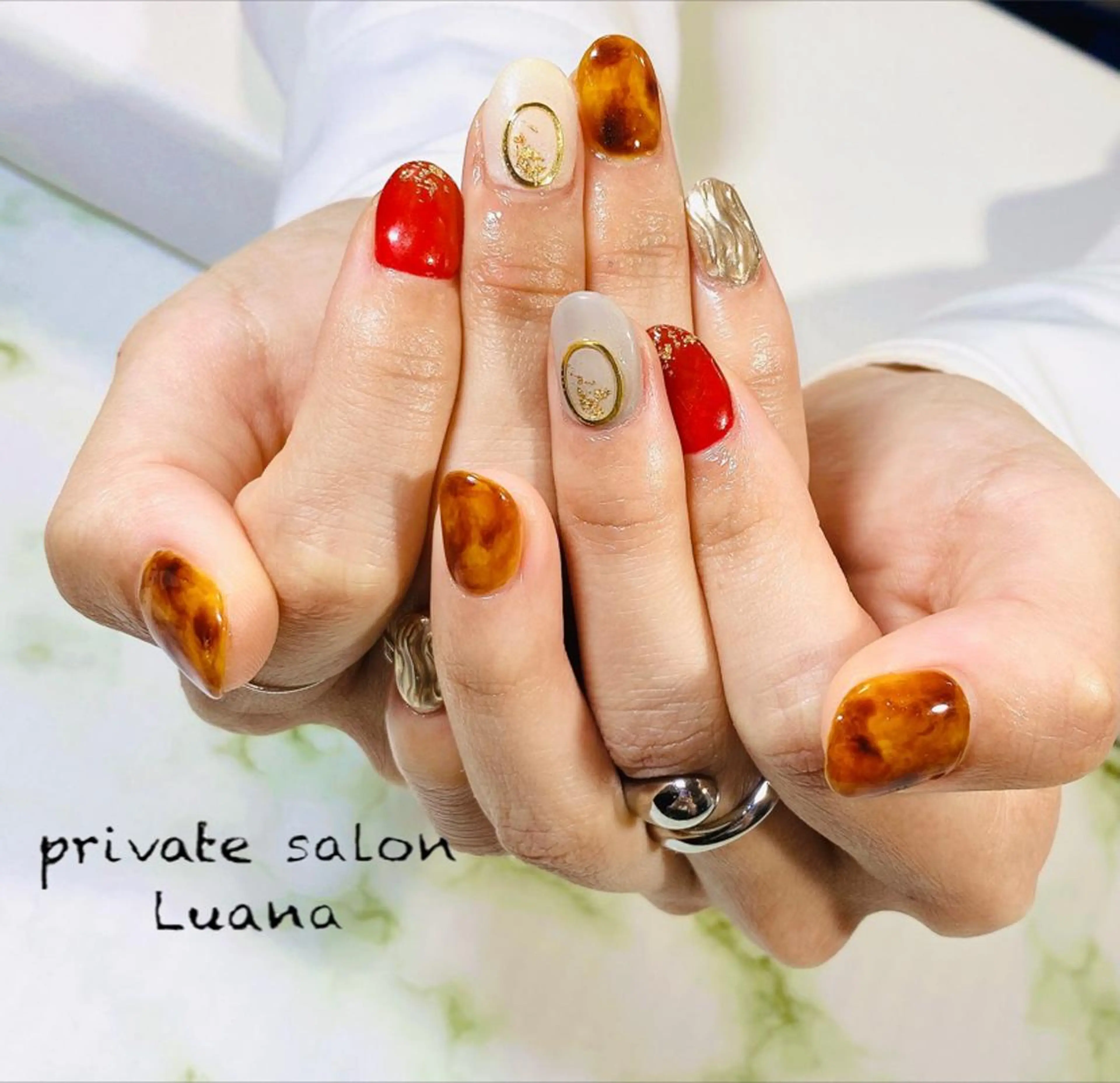 ネイル ハンドネイル 自宅ネイルサロン ルアナのネイルデザイン