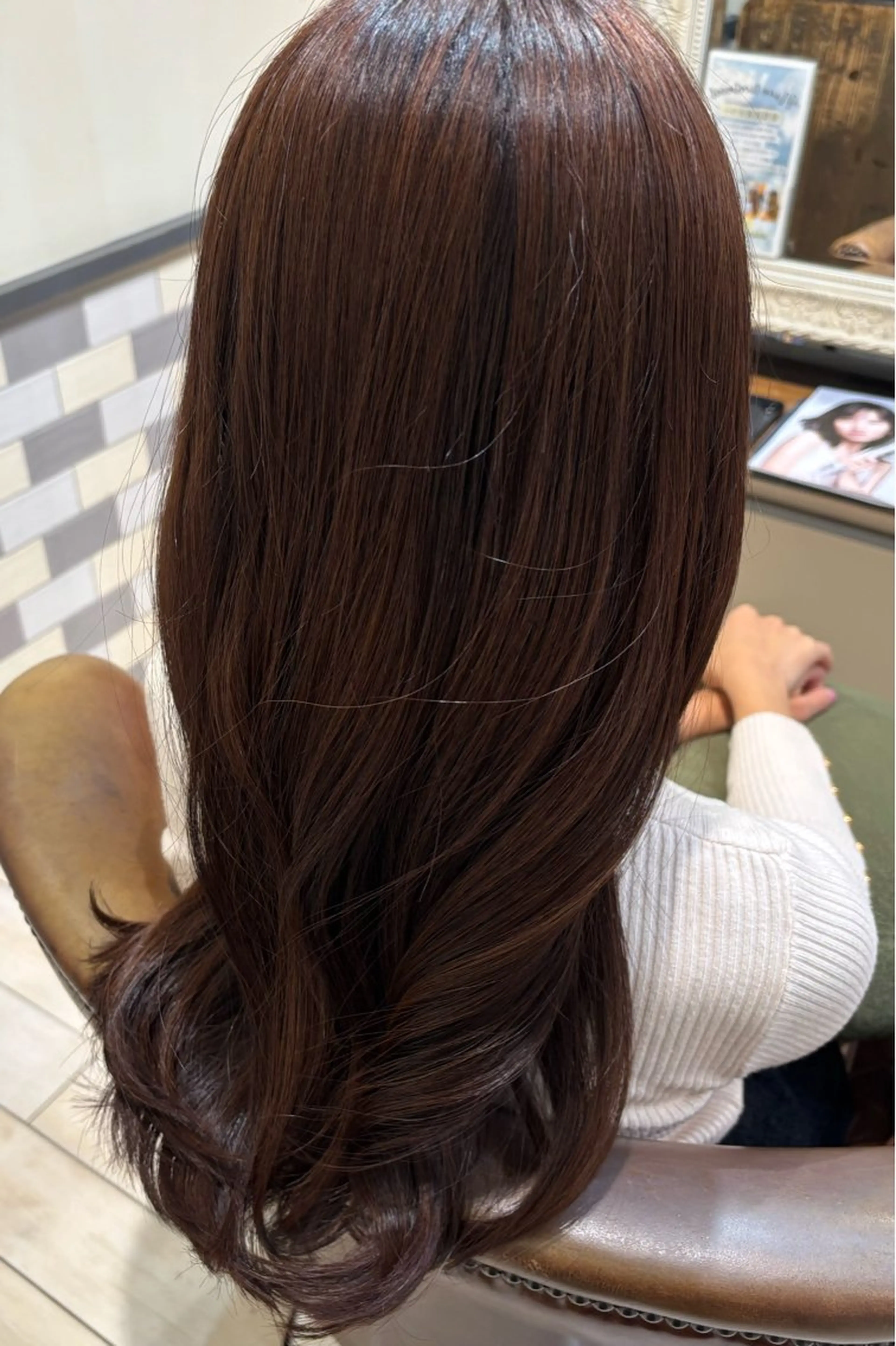 ロング カラー ブラウンカラー ヘアカラー トリートメント 古屋 澪　艶髪カラー✨のヘアスタイル