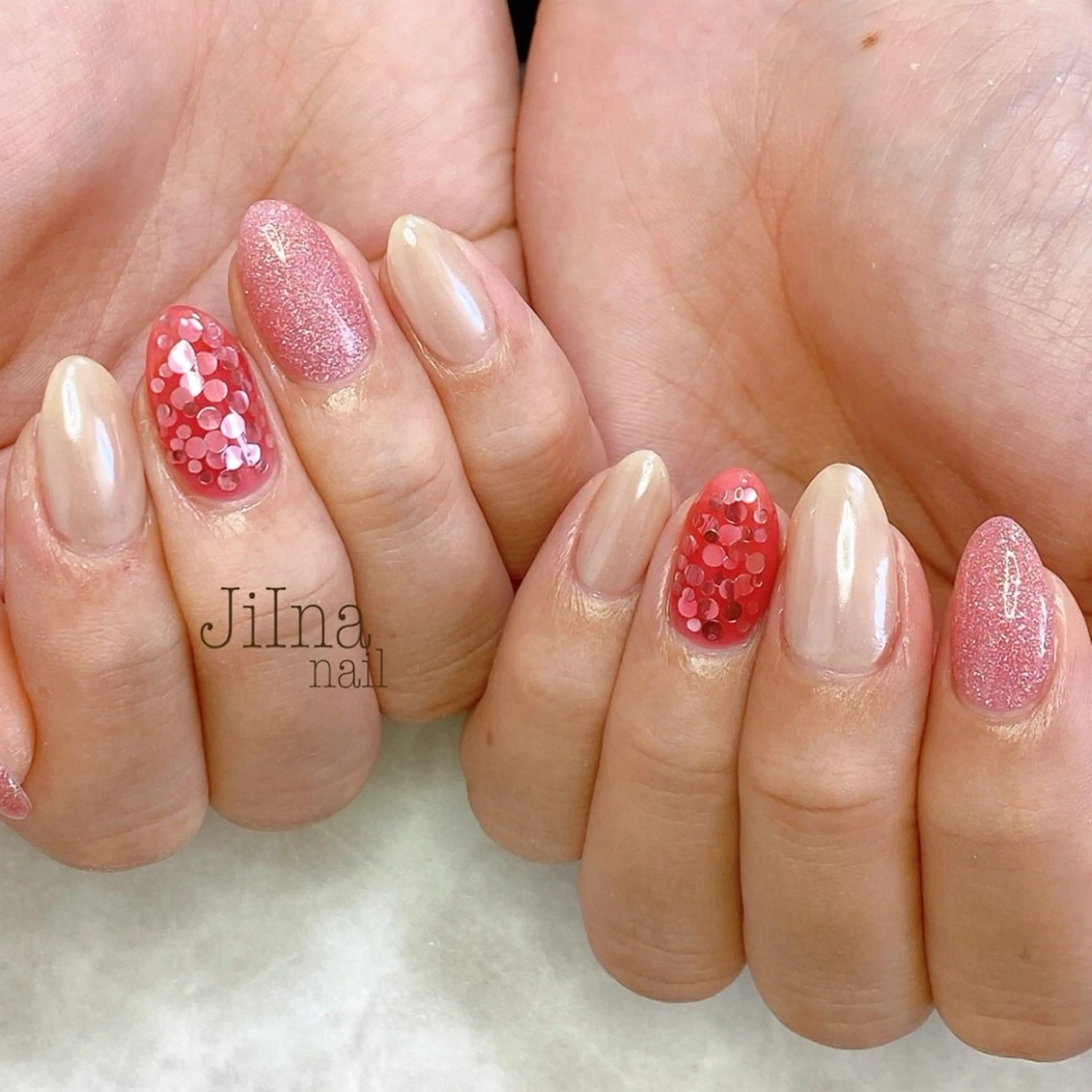 ネイル 持ち込み JiIna nailのネイルデザイン