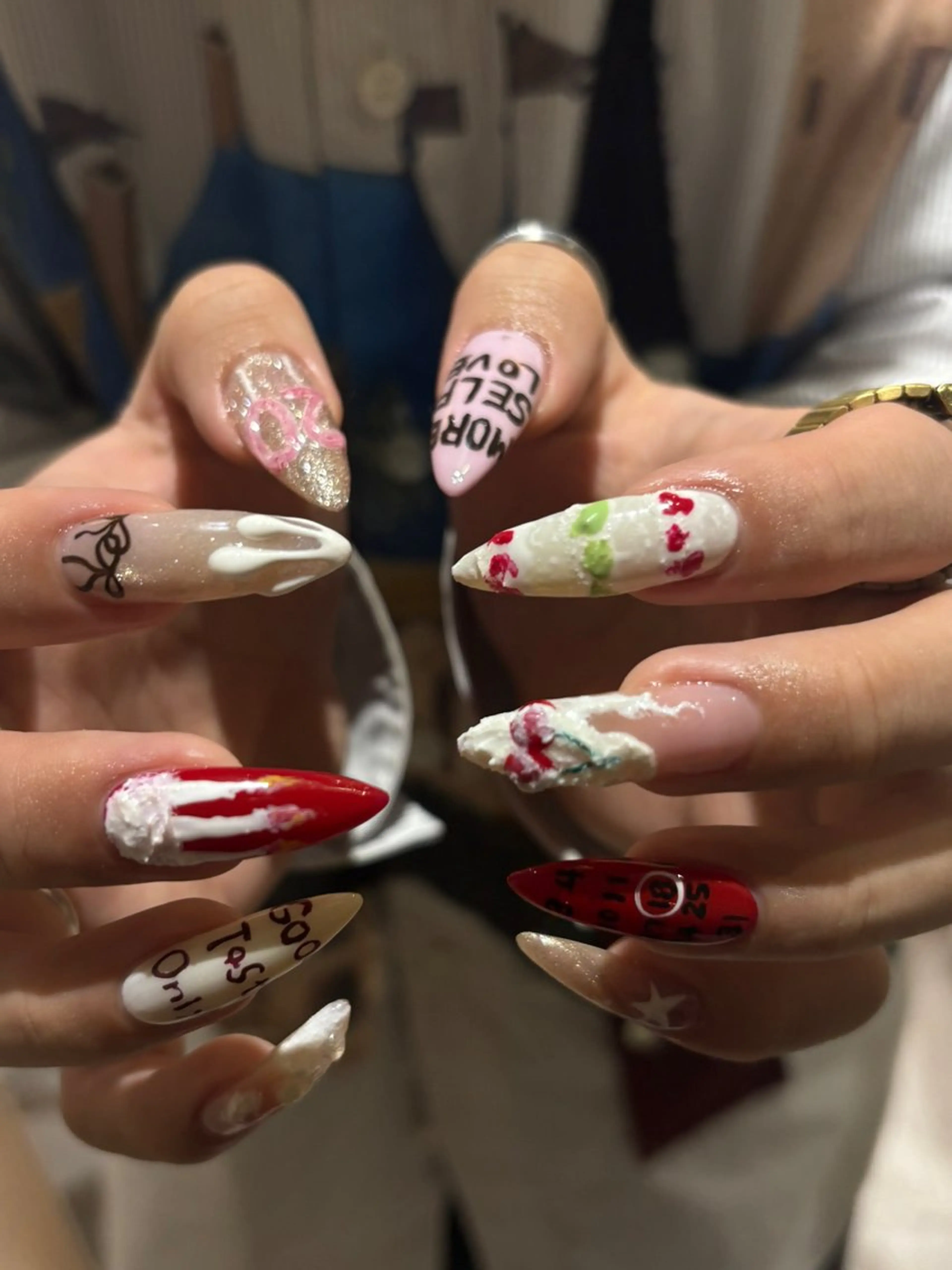 ネイル ハンドネイル 【Zina京都駅前】 きぬがわ らむのネイルデザイン