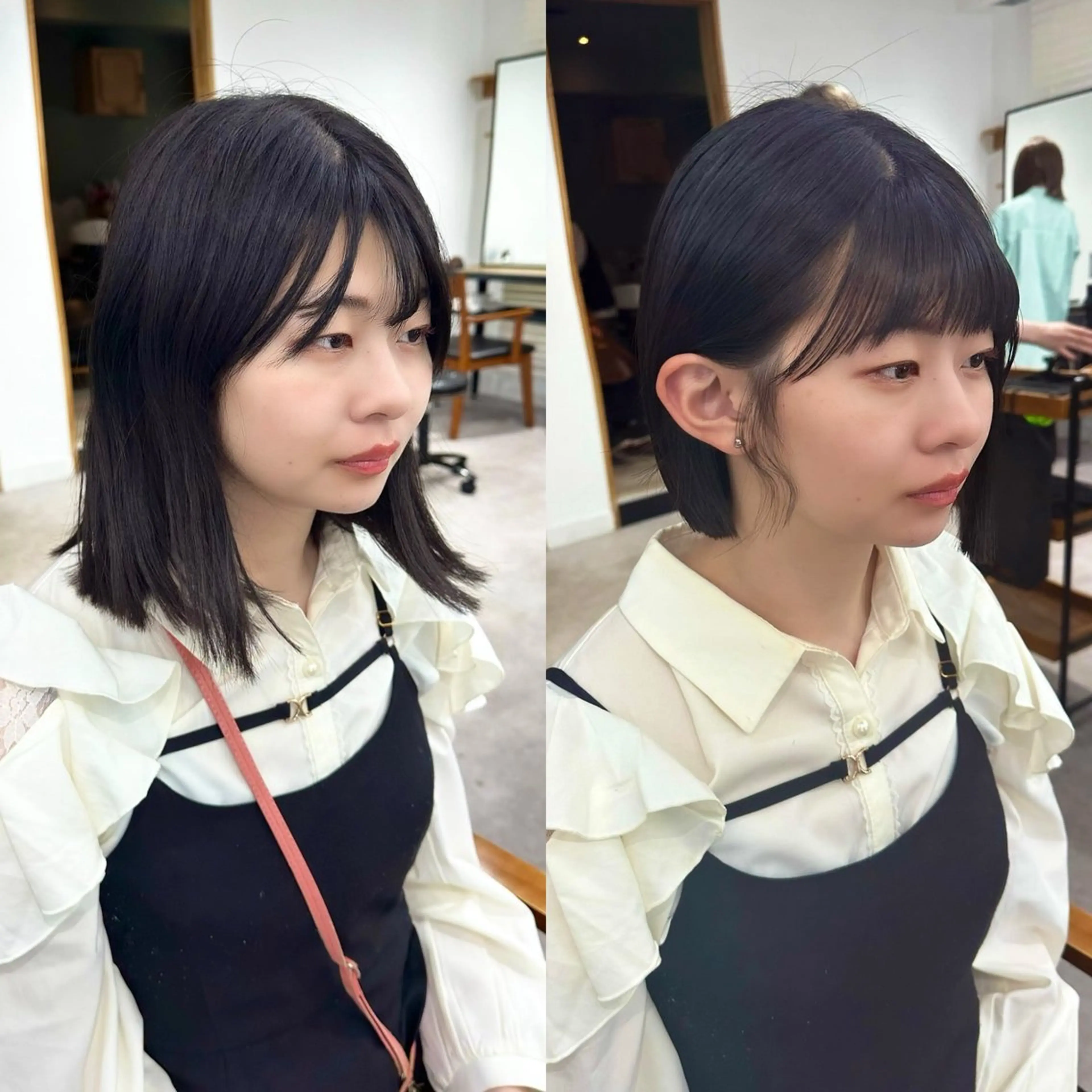 ショート カラー パーマ ヘアアレンジ メンズ キッズ カット 縮毛矯正 レイヤーカット 🌿透け感カラーのヘアスタイル