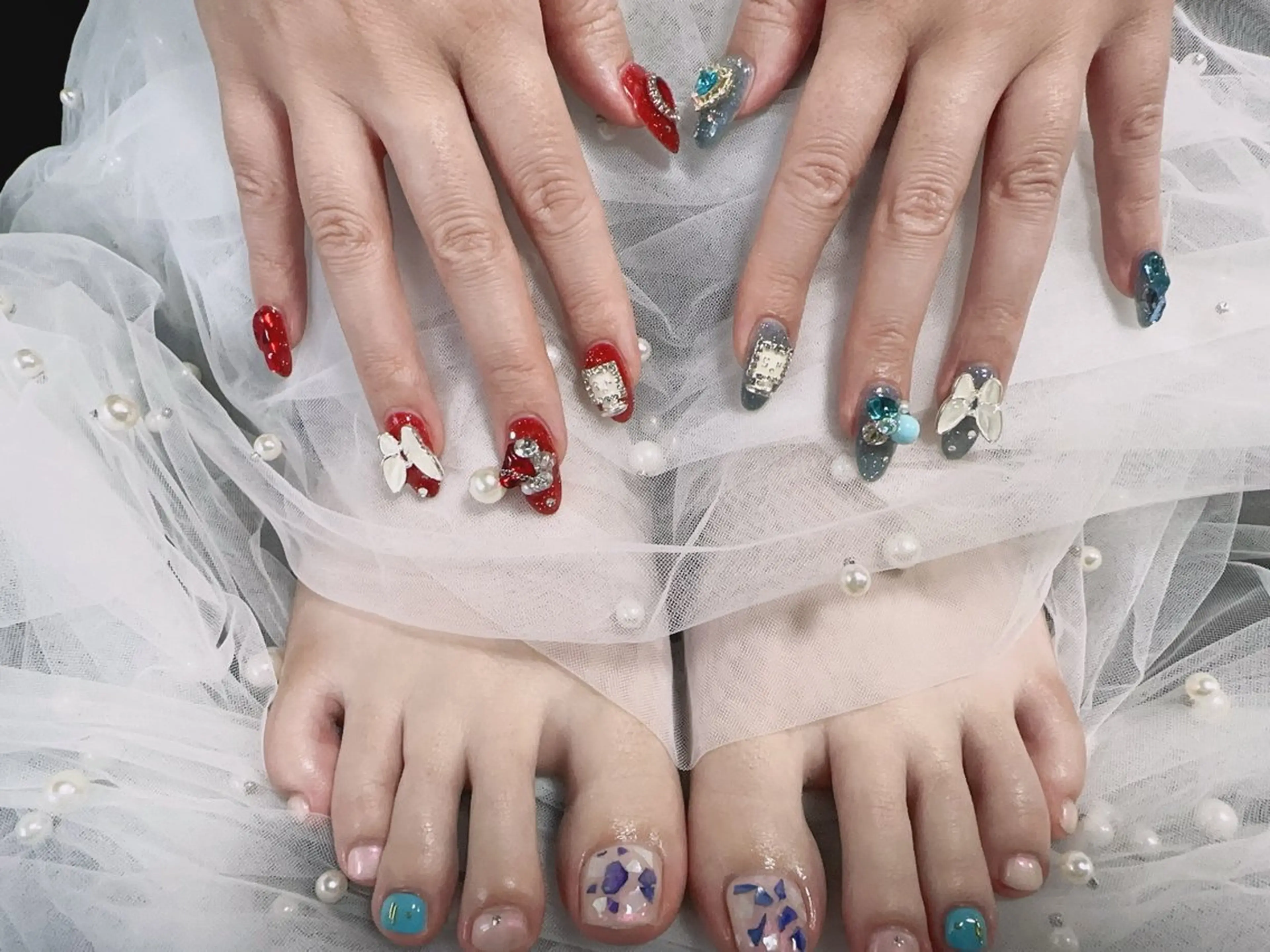 ネイル ハンドネイル フットネイル 蒲田2分 アキのネイルデザイン