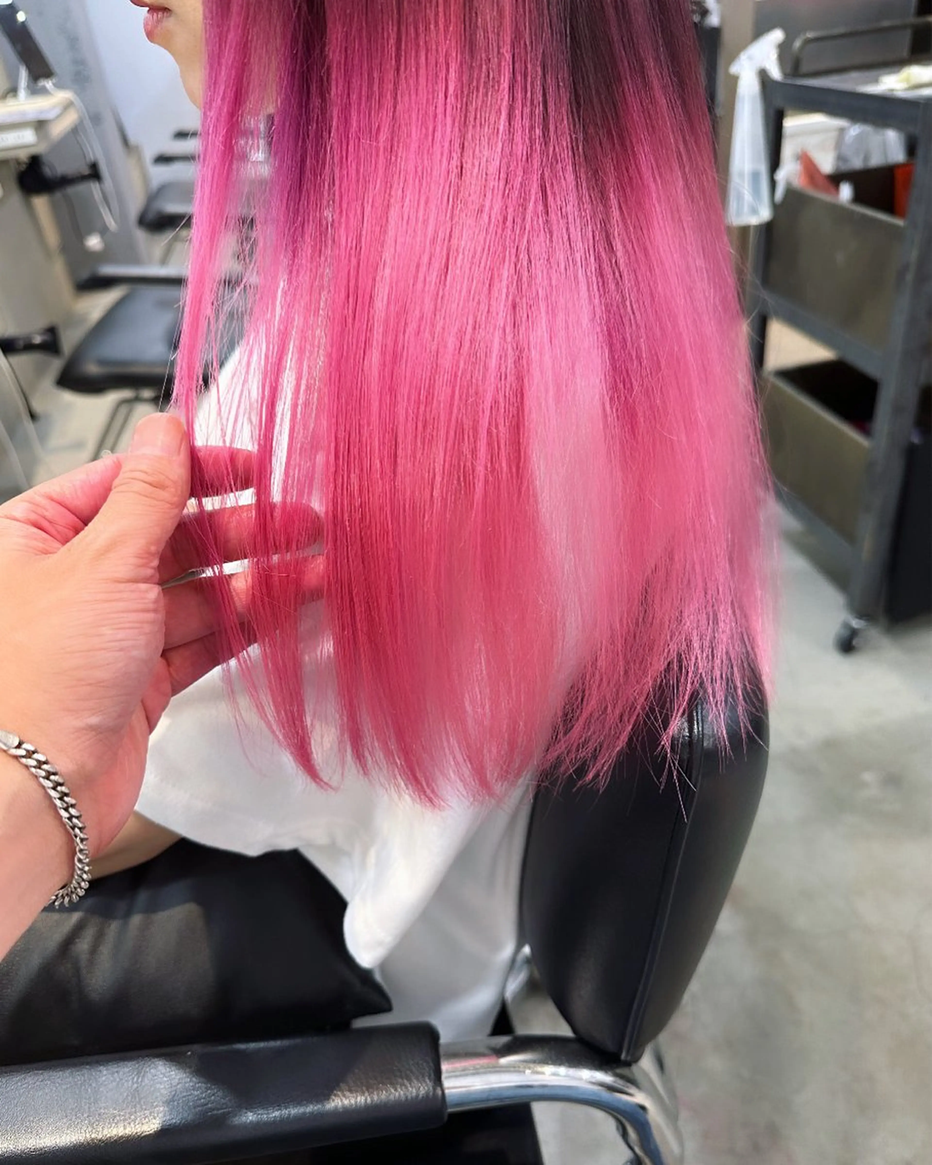 セミロング カラー バレイヤージュ ブリーチ ケアブリーチ ダブルカラー グラデーションカラー ヘアカラー 中嶋 【ナカジマ】のヘアスタイル