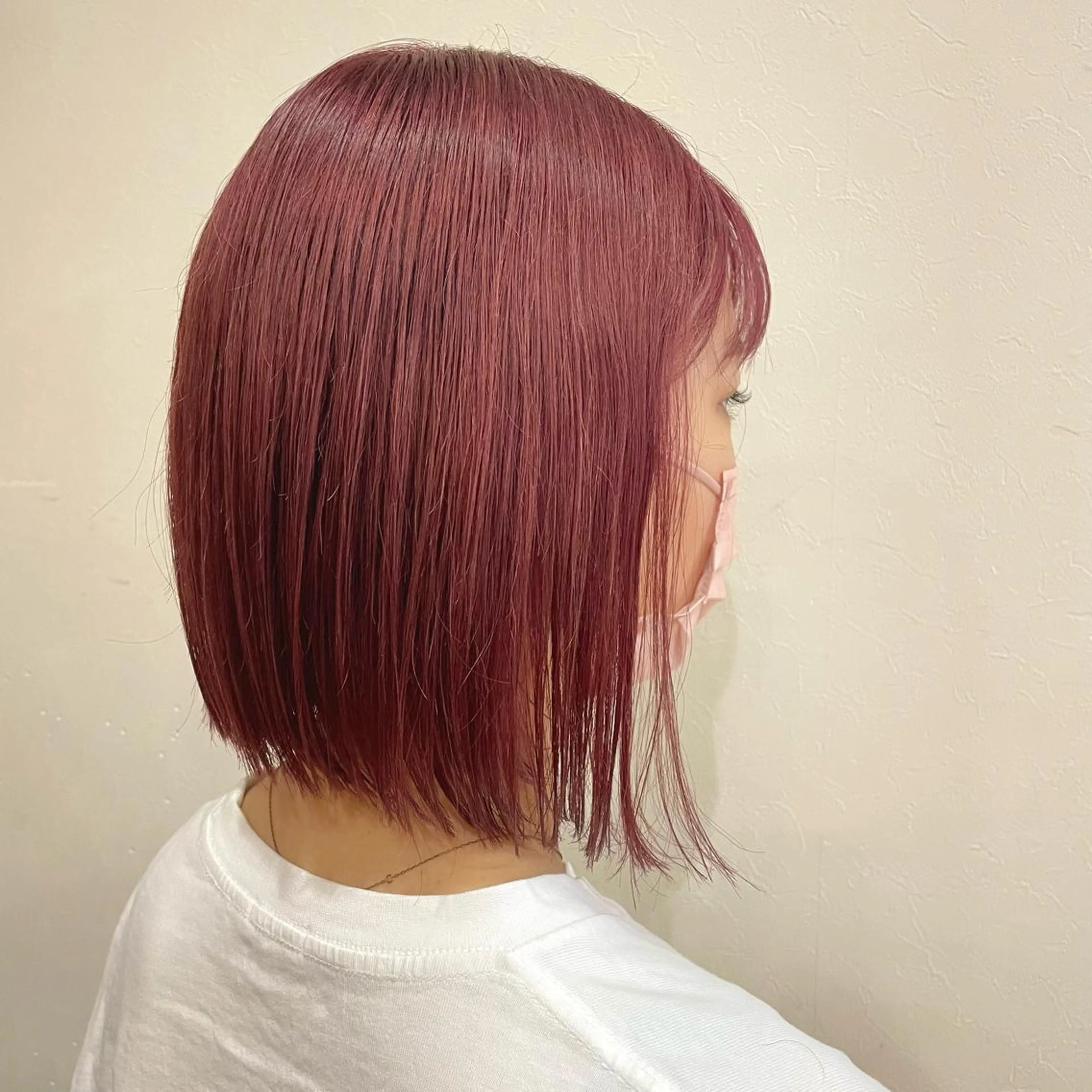 ミディアム 切りっぱなしボブ ボブ Freez狭間 裕美のヘアスタイル