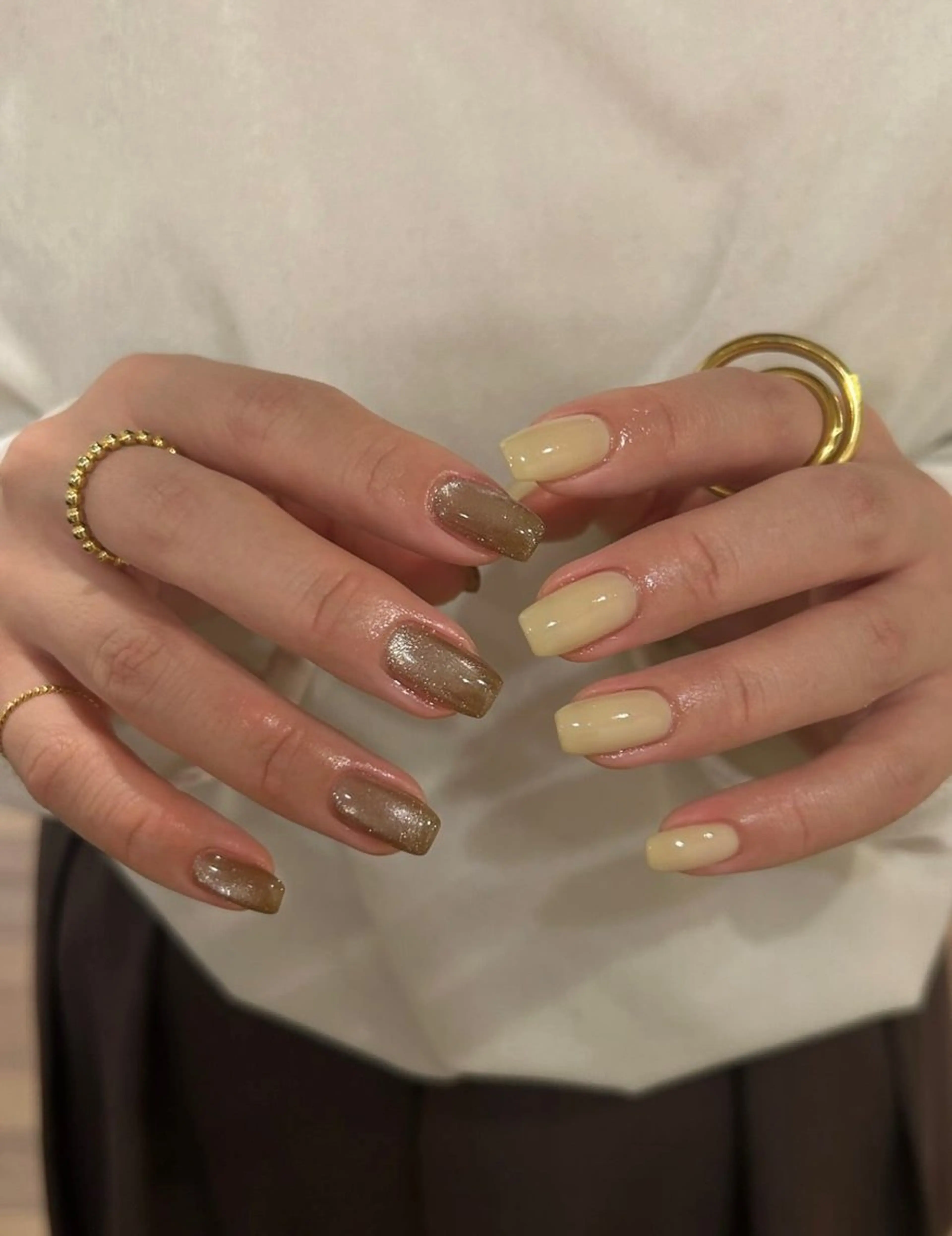 ネイル マグネットネイル ワンカラーネイル Miu 川越東口ネイルサロンのネイルデザイン