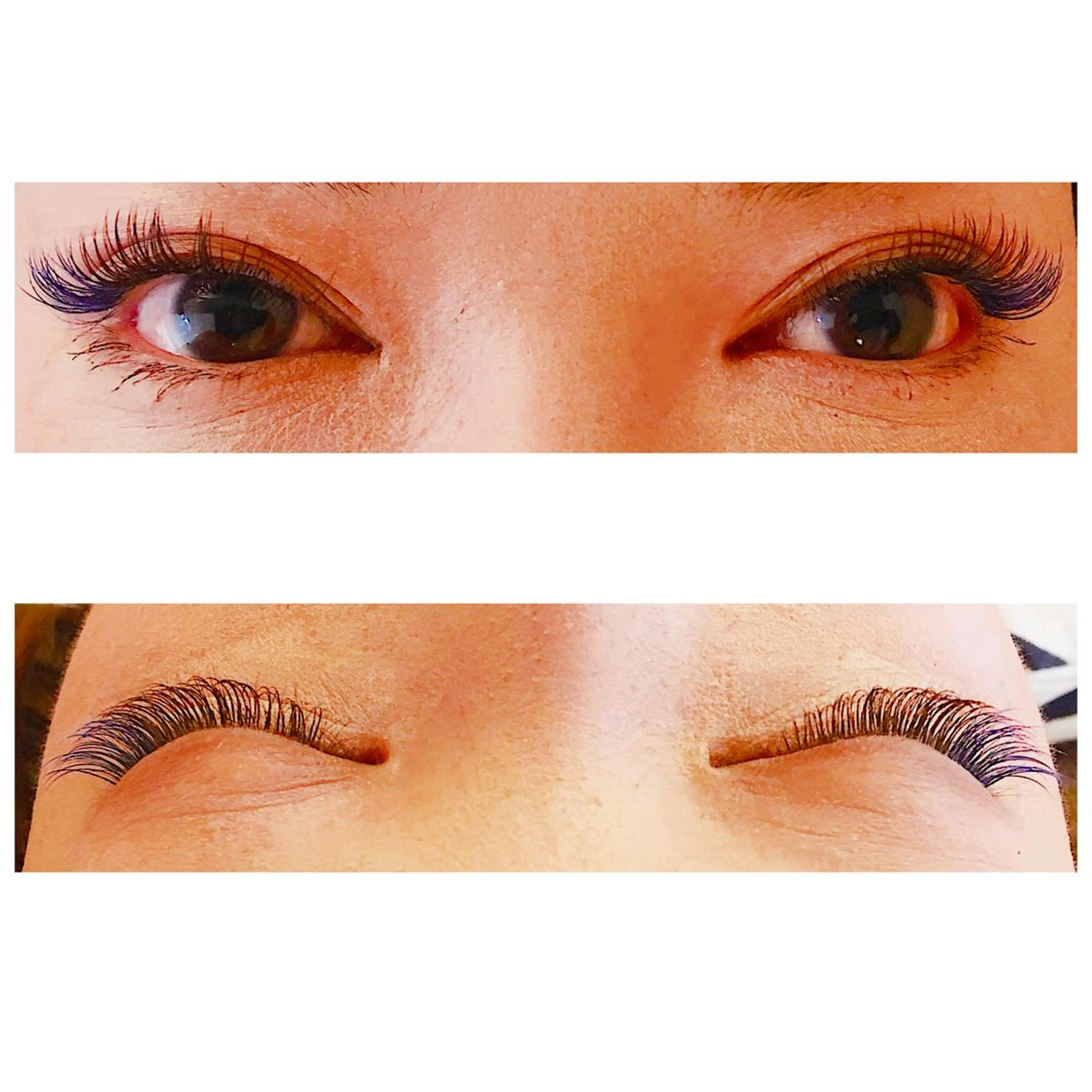 マツエク・マツパ Cカール カラーマツエク 目尻長め corona hair design所属・yu kiのマツエク・マツパデザイン