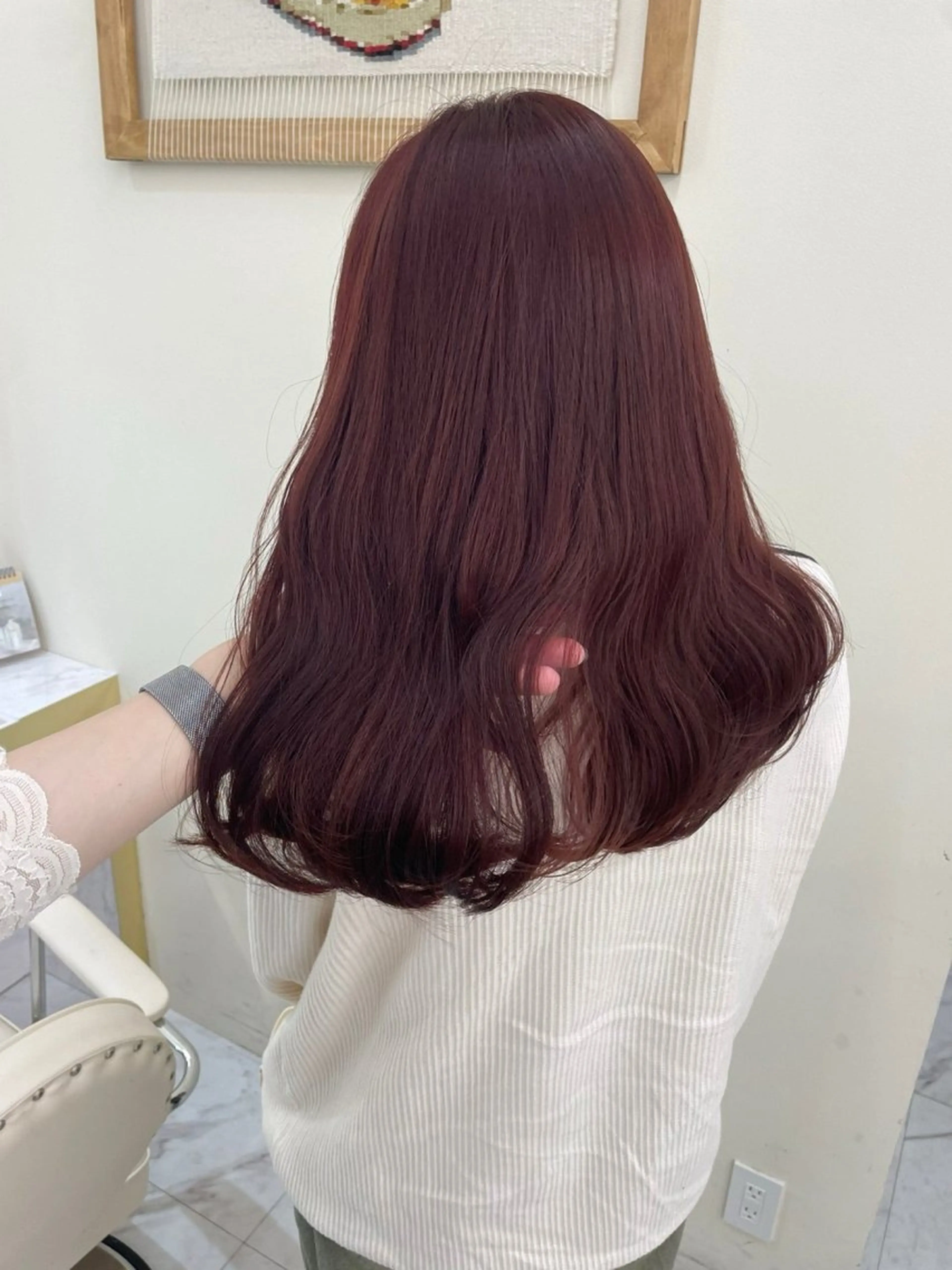 ロング カラー ブリーチ ブリーチなしカラー ヘアカラー トリートメント hiyori🎀/艶 カラー/レイヤーのヘアスタイル