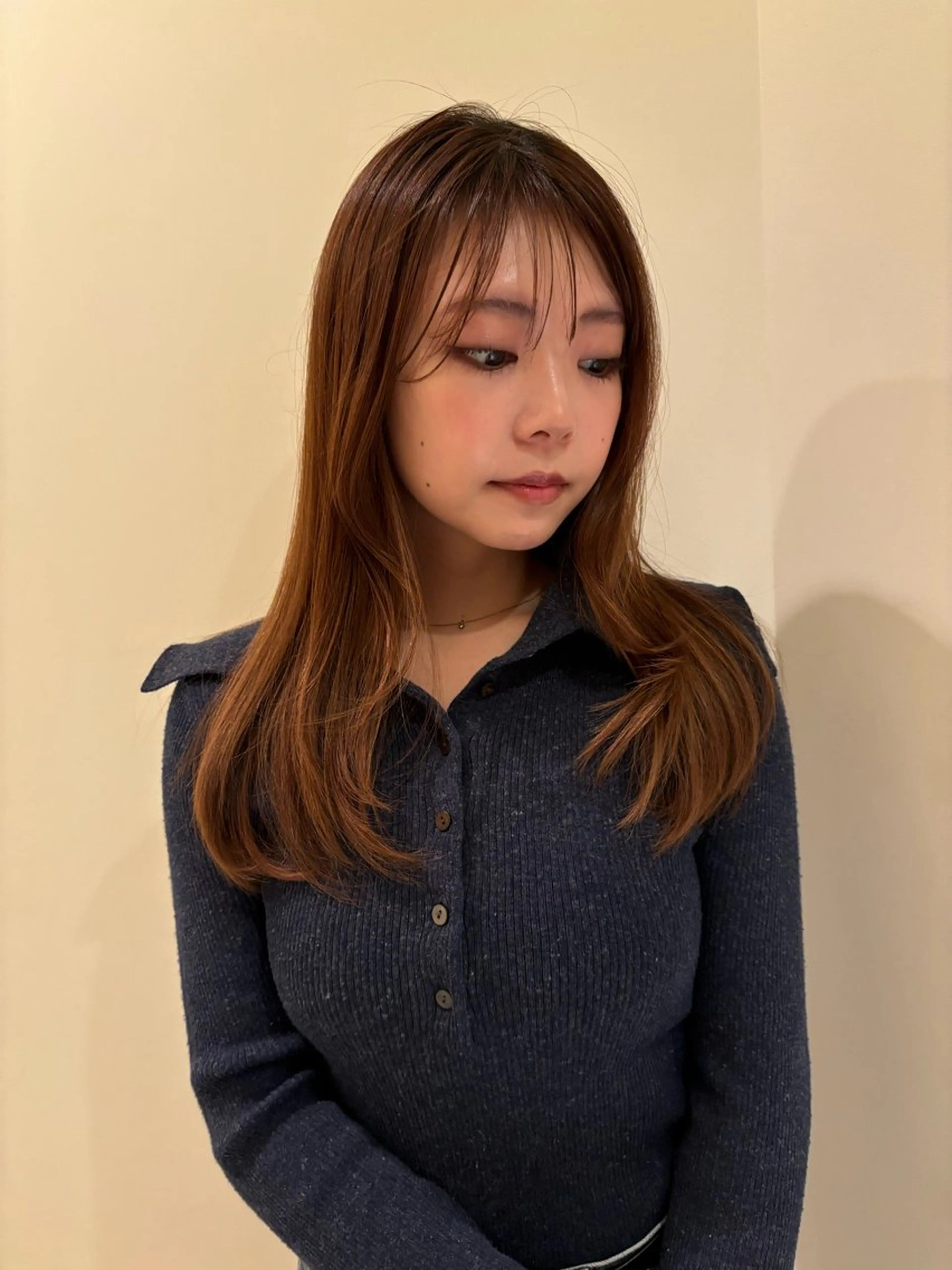 ロング ロングレイヤー レイヤーカット ロング ボブ ホノカのヘアスタイル