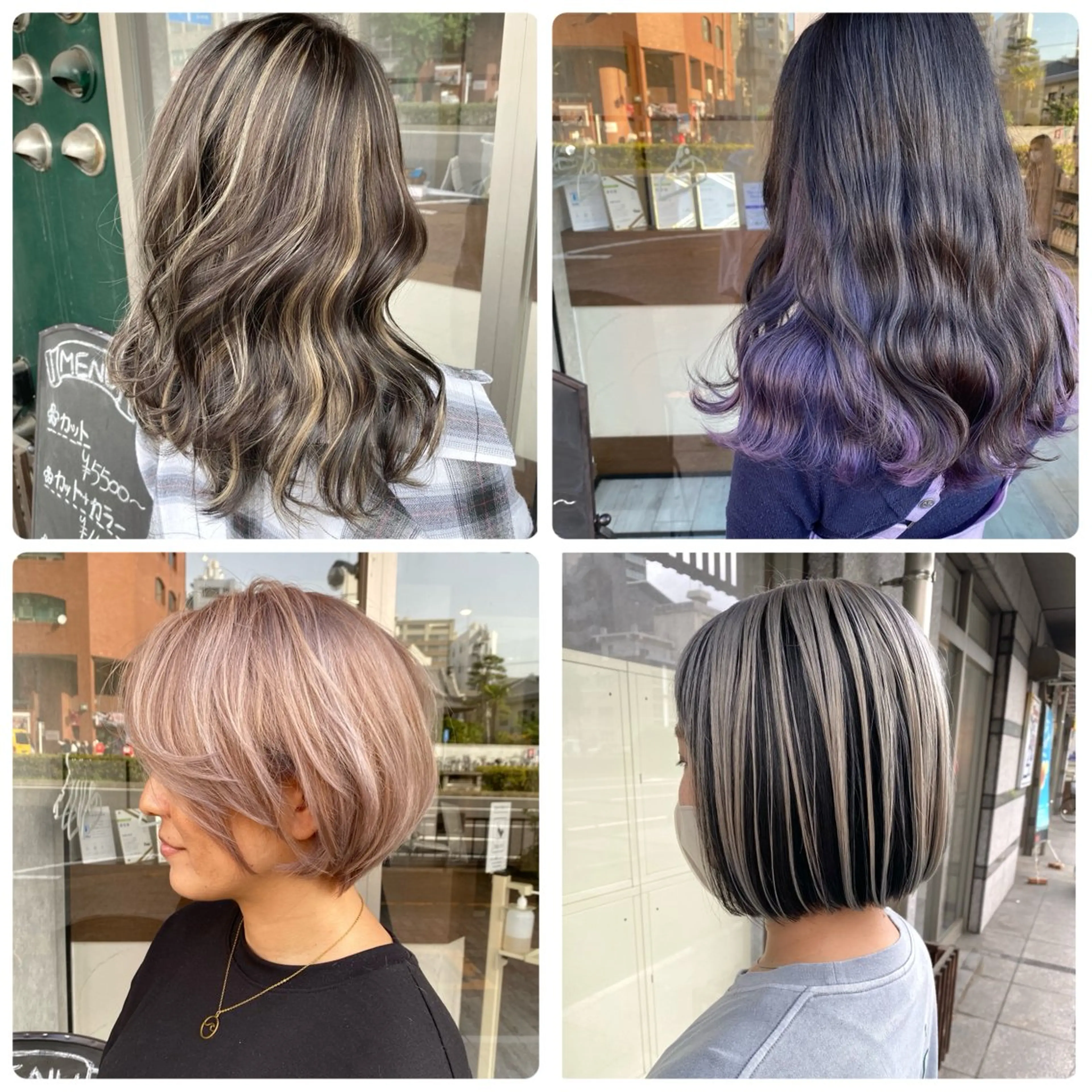 ミディアム カラー デザインカラー ハイトーンカラー 日比 貴大/ minim hairのヘアスタイル