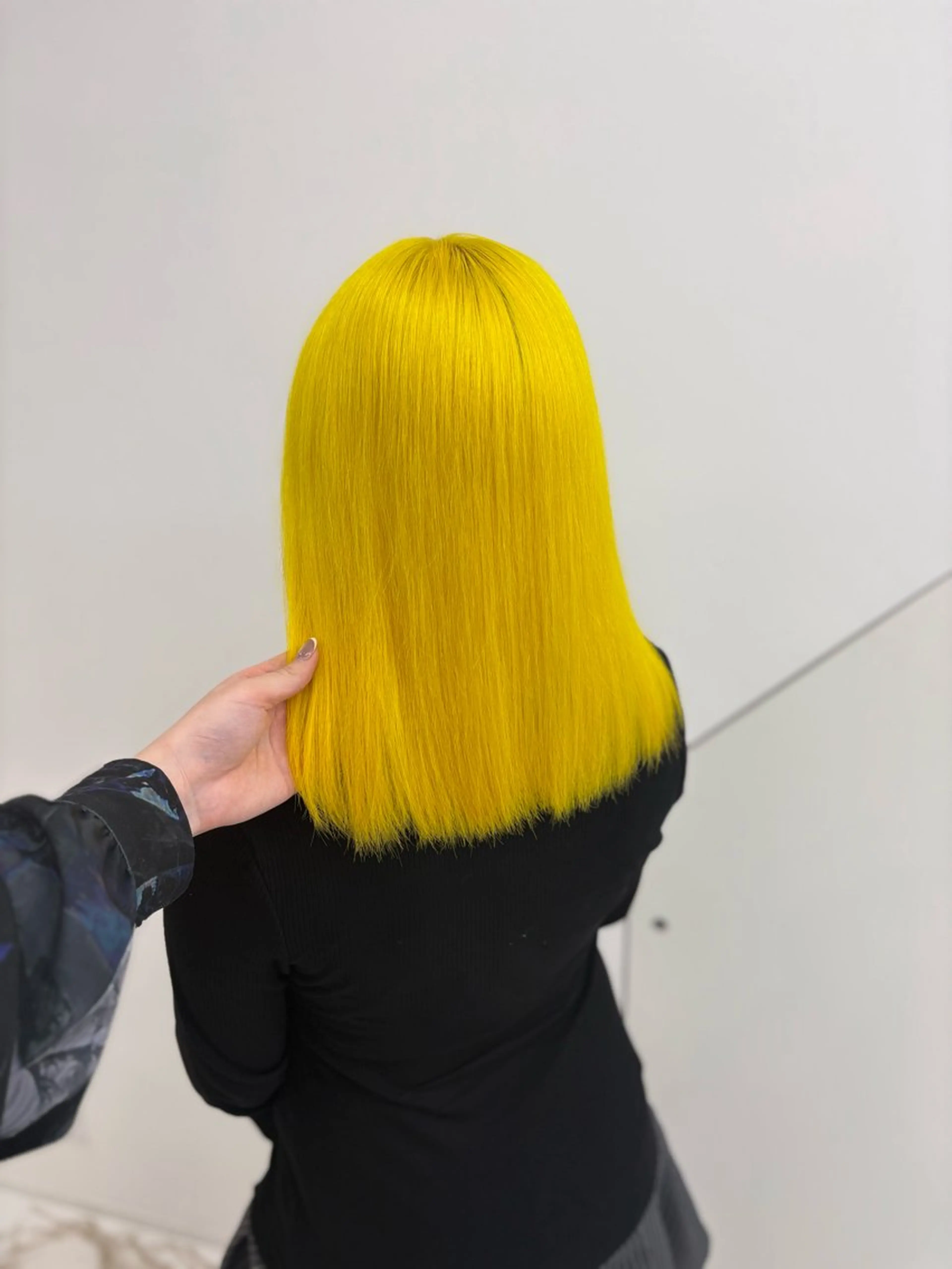 ミディアム ヘアカラー Haruna/河原町 ハイトーン🤍のヘアスタイル