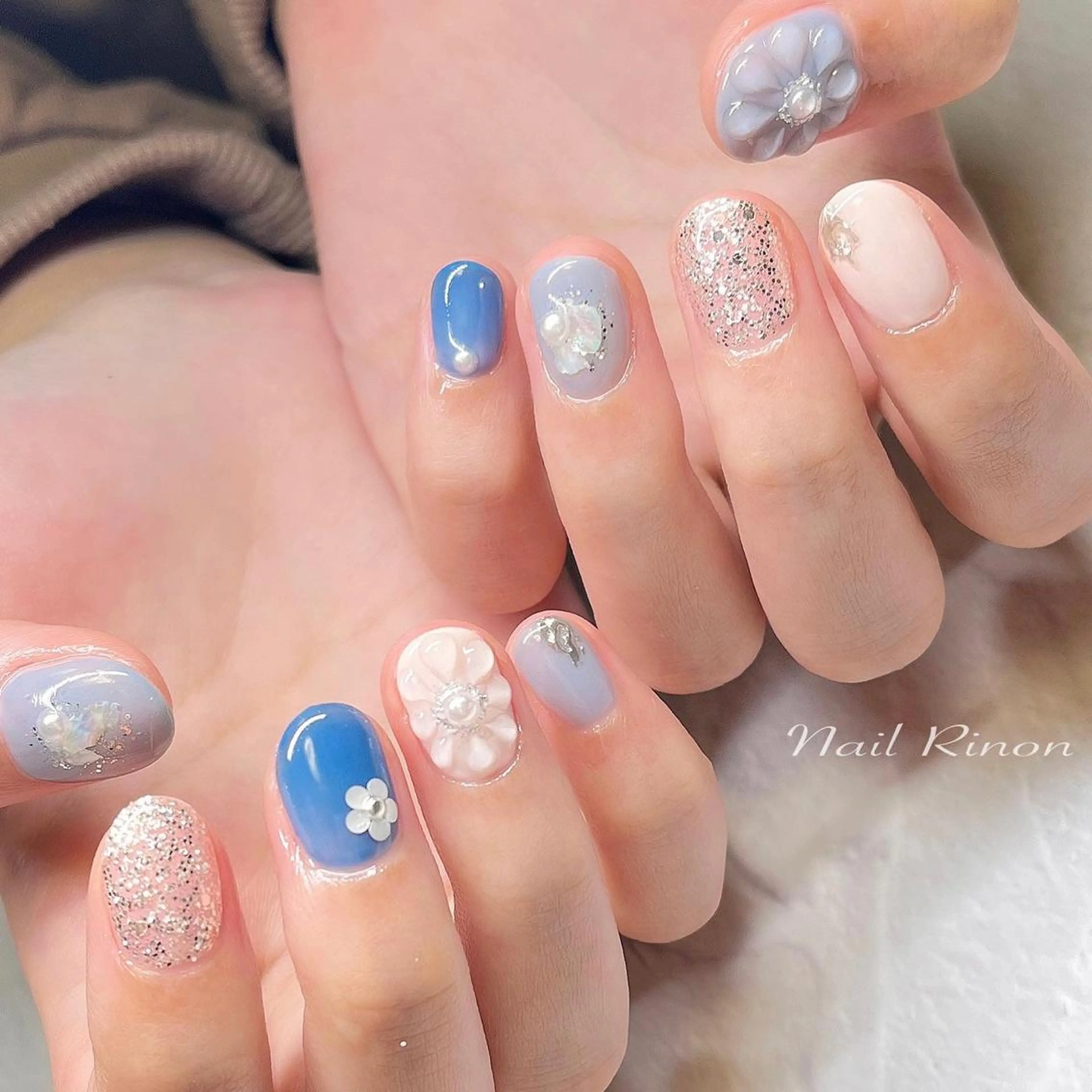 ネイル ぷっくりネイル ハンドネイル Nail Rinonのネイルデザイン