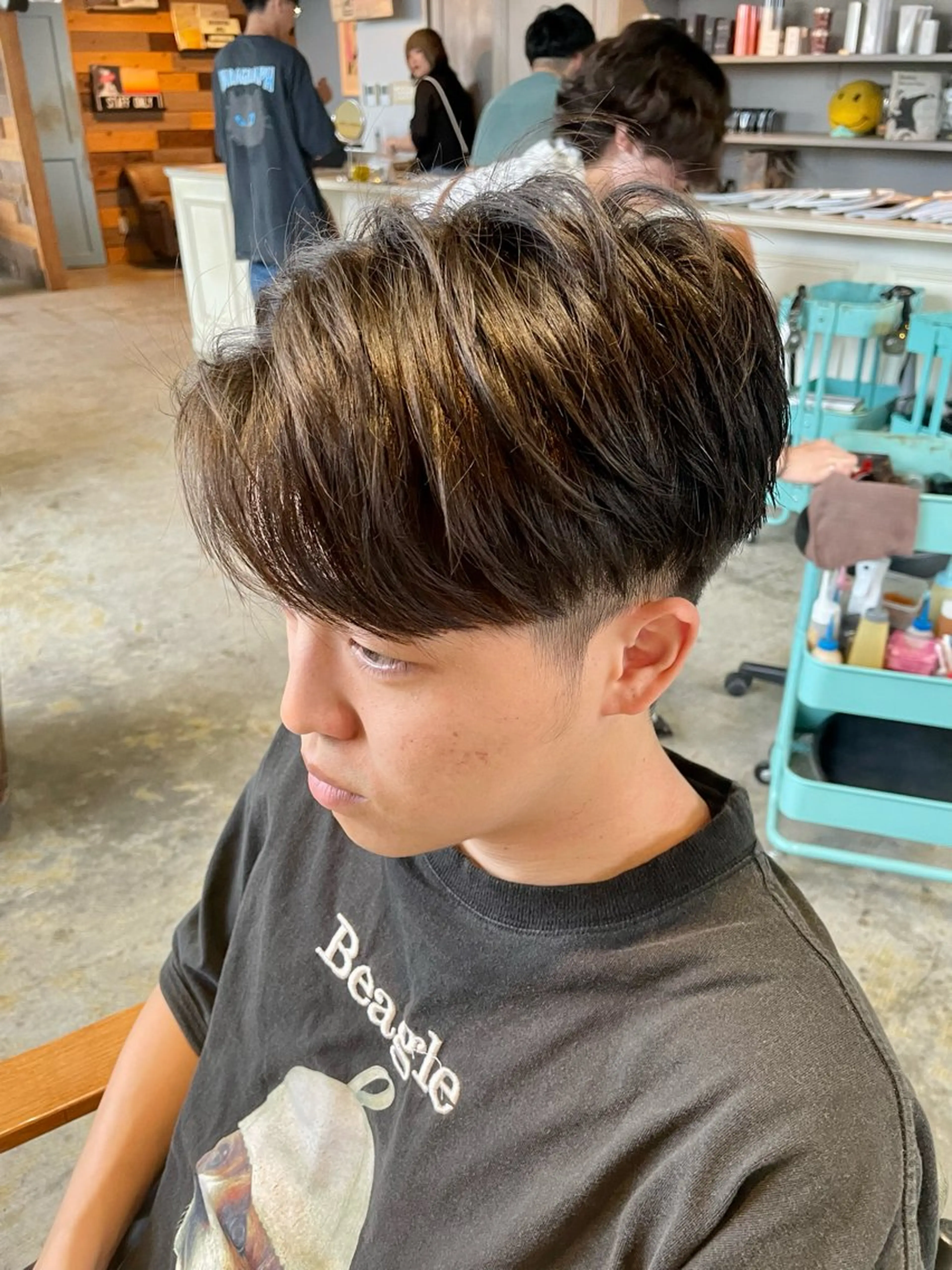 パーマ メンズ カット ヘアカラー トリートメント 新規再来率No.1 金山/メンズパーマのヘアスタイル