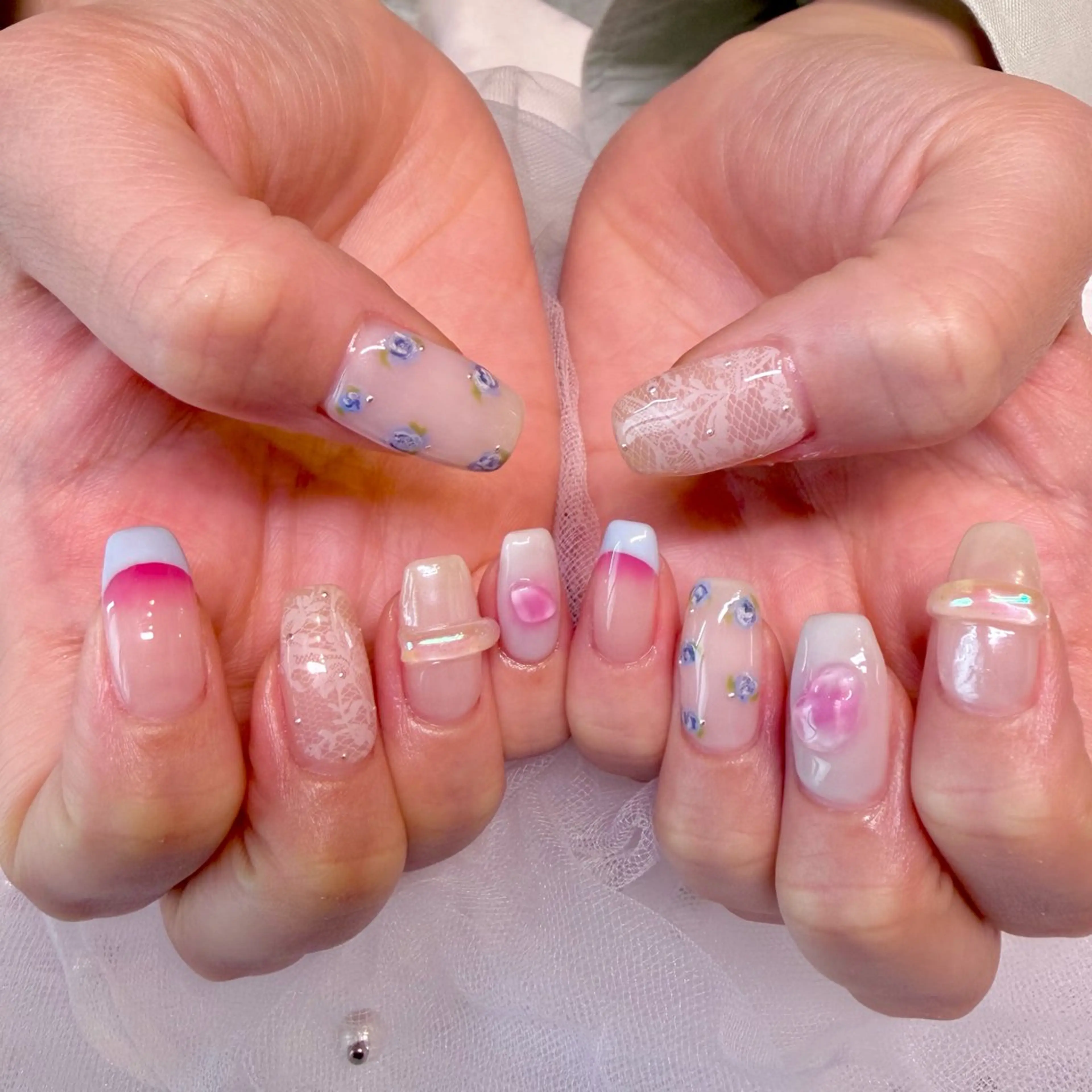 ネイル レース nail salon e'mu💐のネイルデザイン