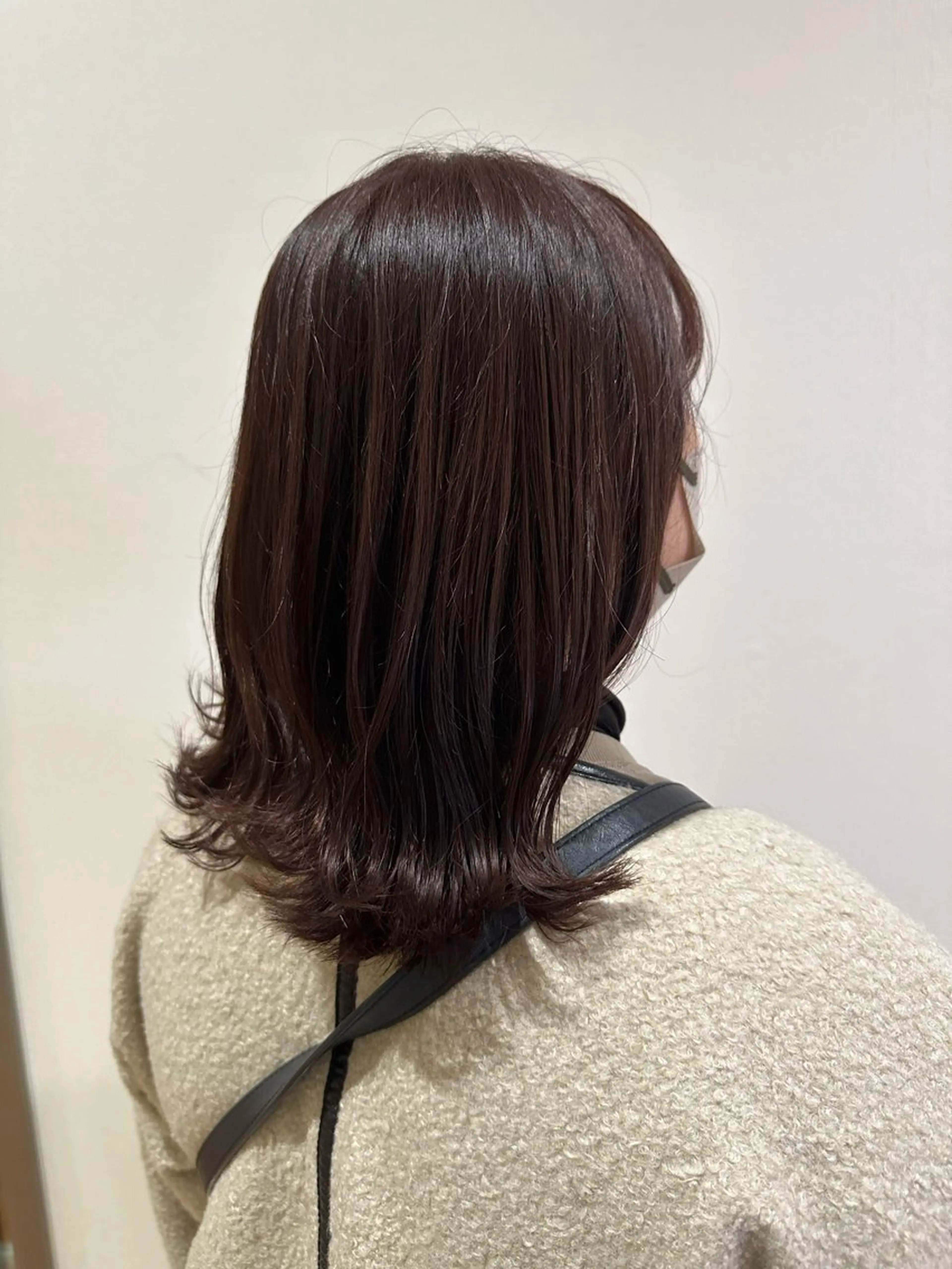 ミディアム カラー ブラウンカラー ピンクカラー ピンクブラウン 相澤 茉澄のマツエク・マツパデザイン