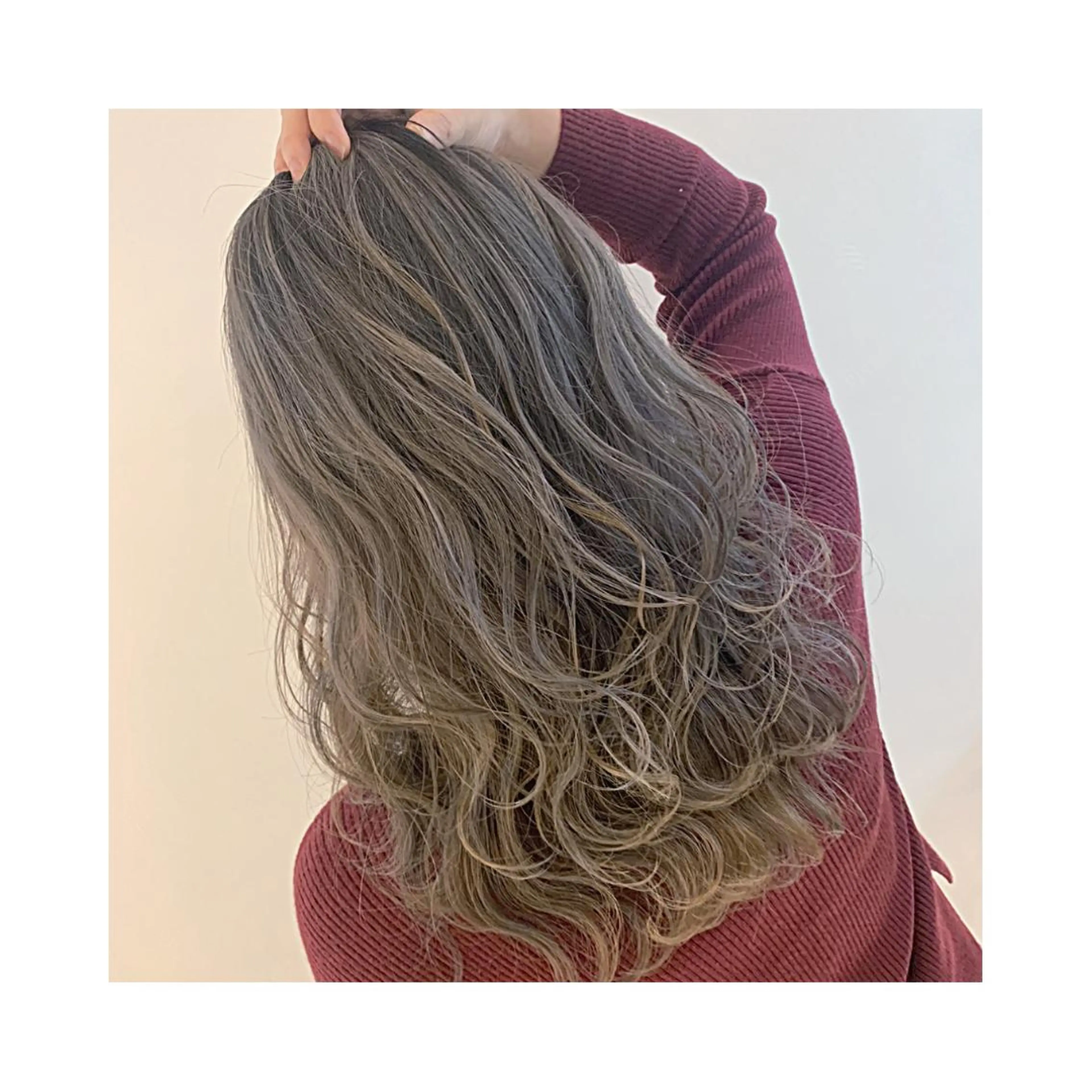 セミロング カラー LAS 代表 ナガカワ コウヘイのヘアスタイル