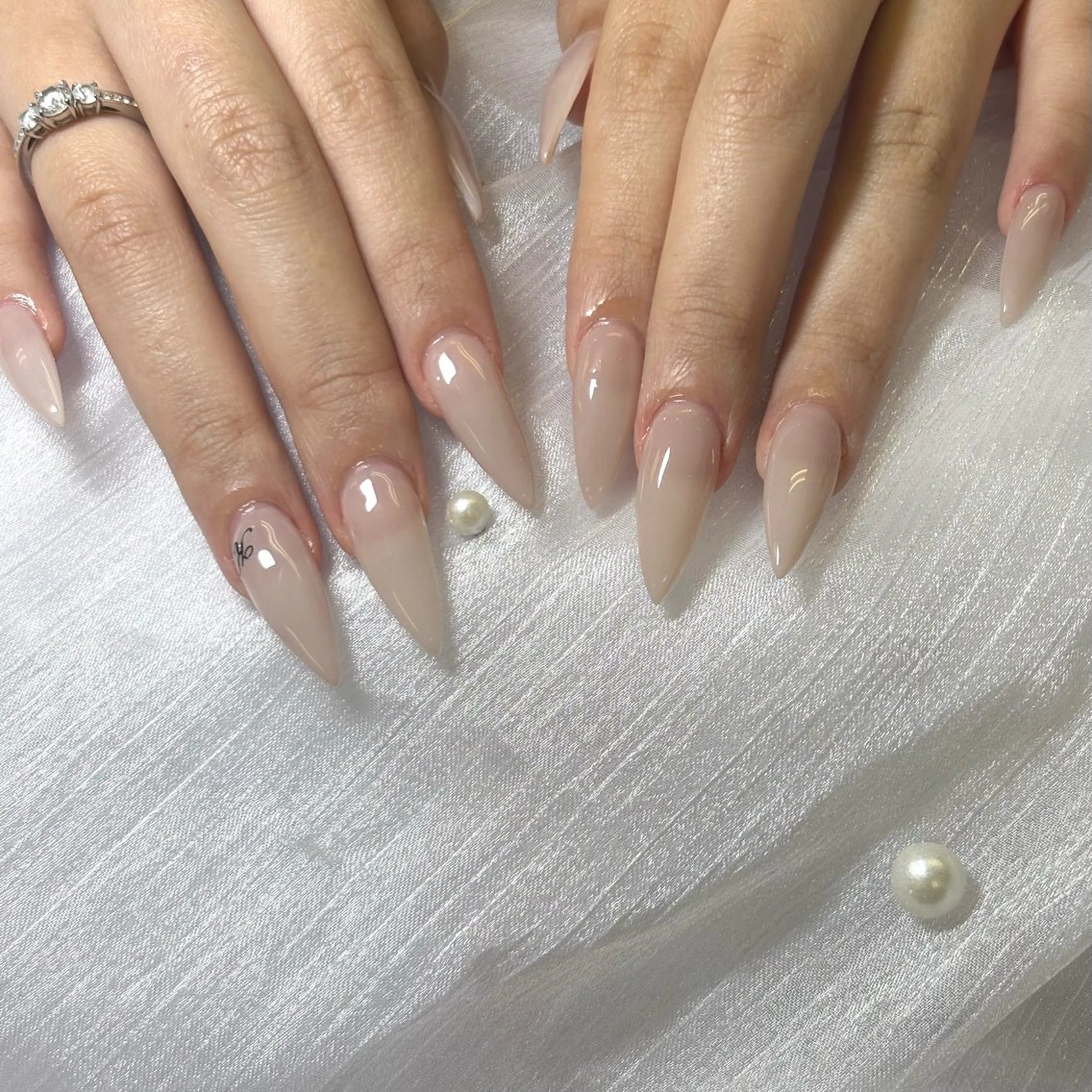 【長さ出し・スカルプ】🖤オフなしワンカラー🖤の写真