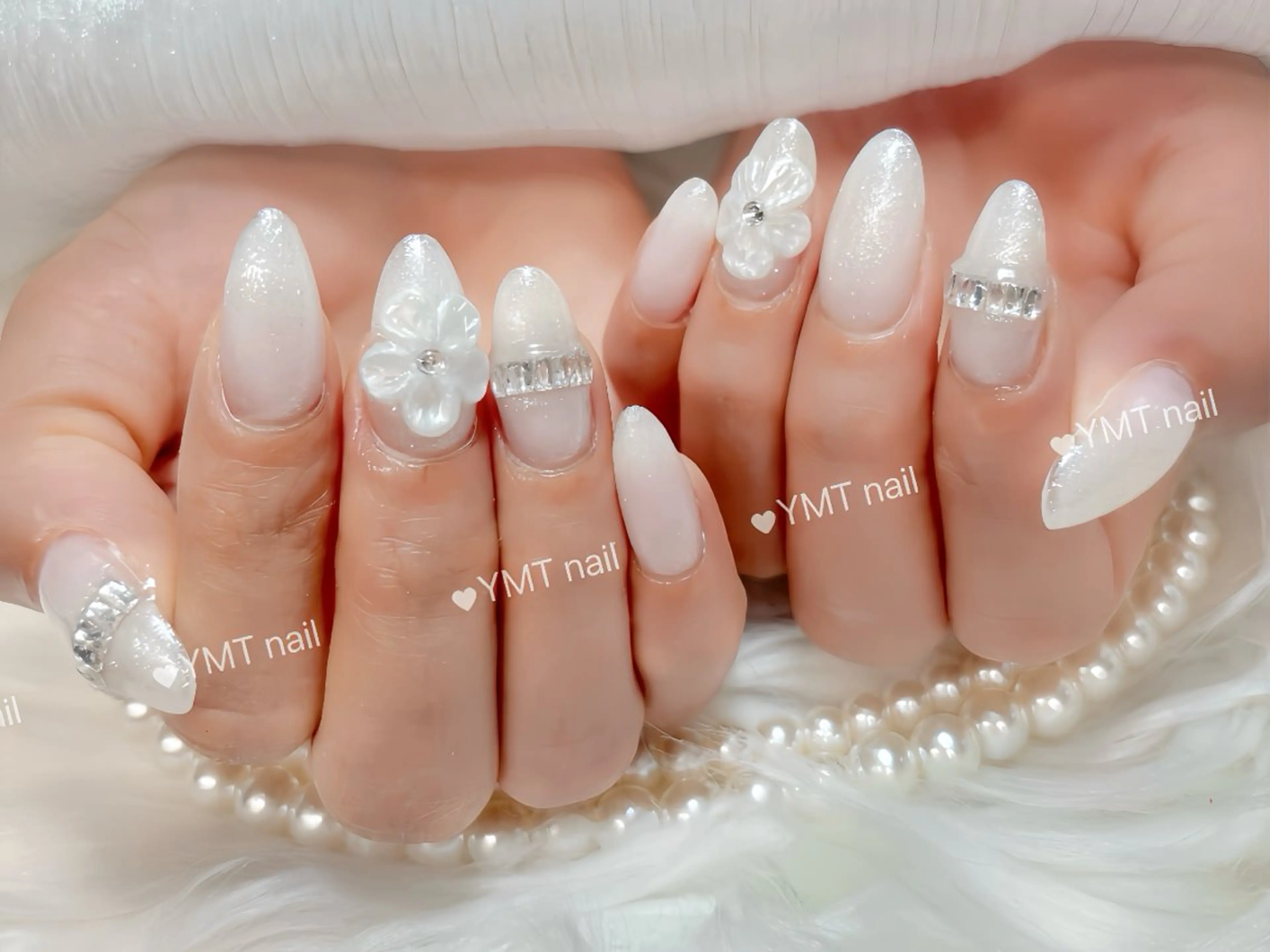 ネイル 長さ出し フットネイル ジェルネイル 韓国ネイル マグネットネイル YMT. NailStudioのネイルデザイン