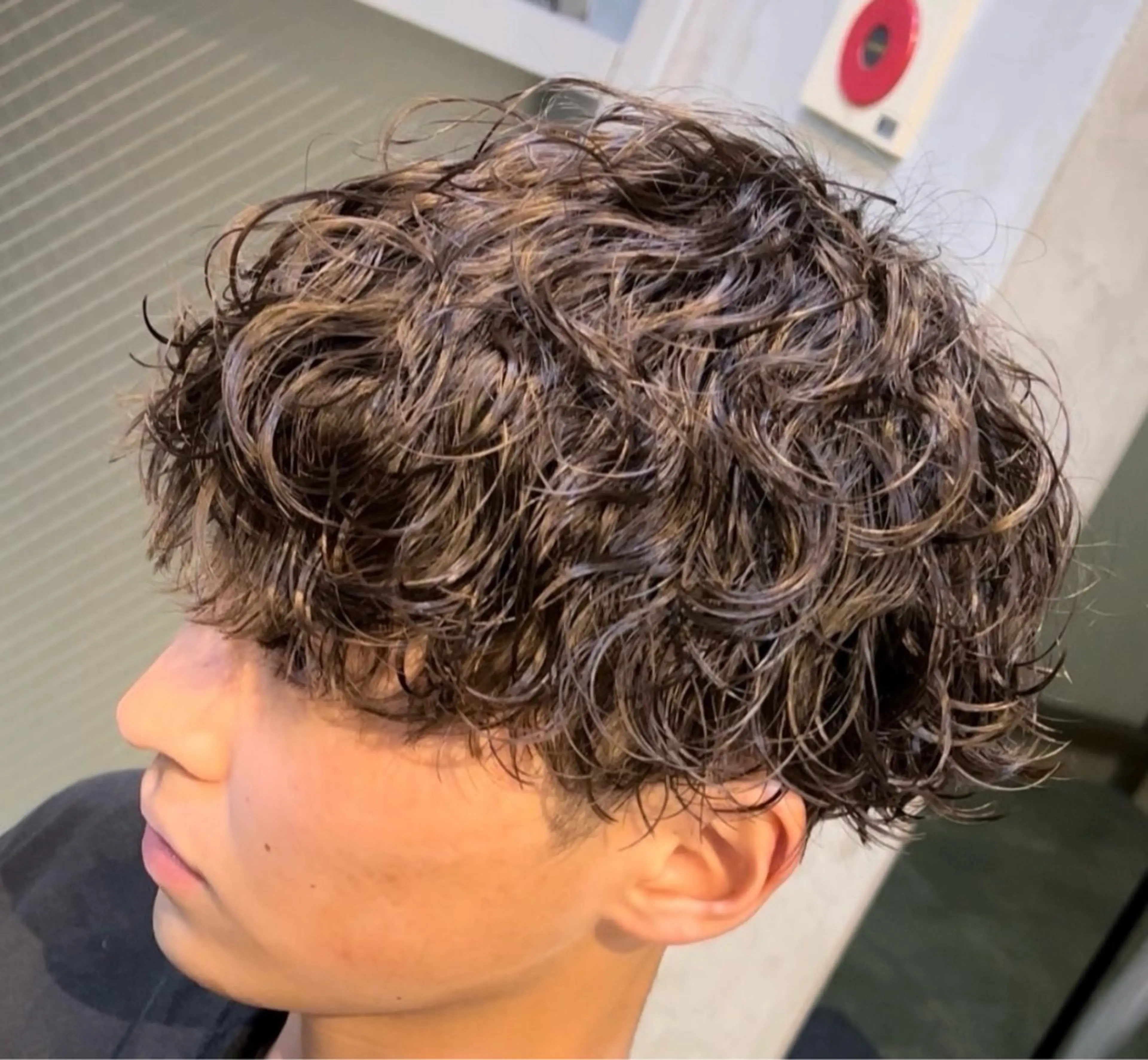 ミディアム パーマ ヘアアレンジ メンズ fifth 石川 凪のヘアスタイル