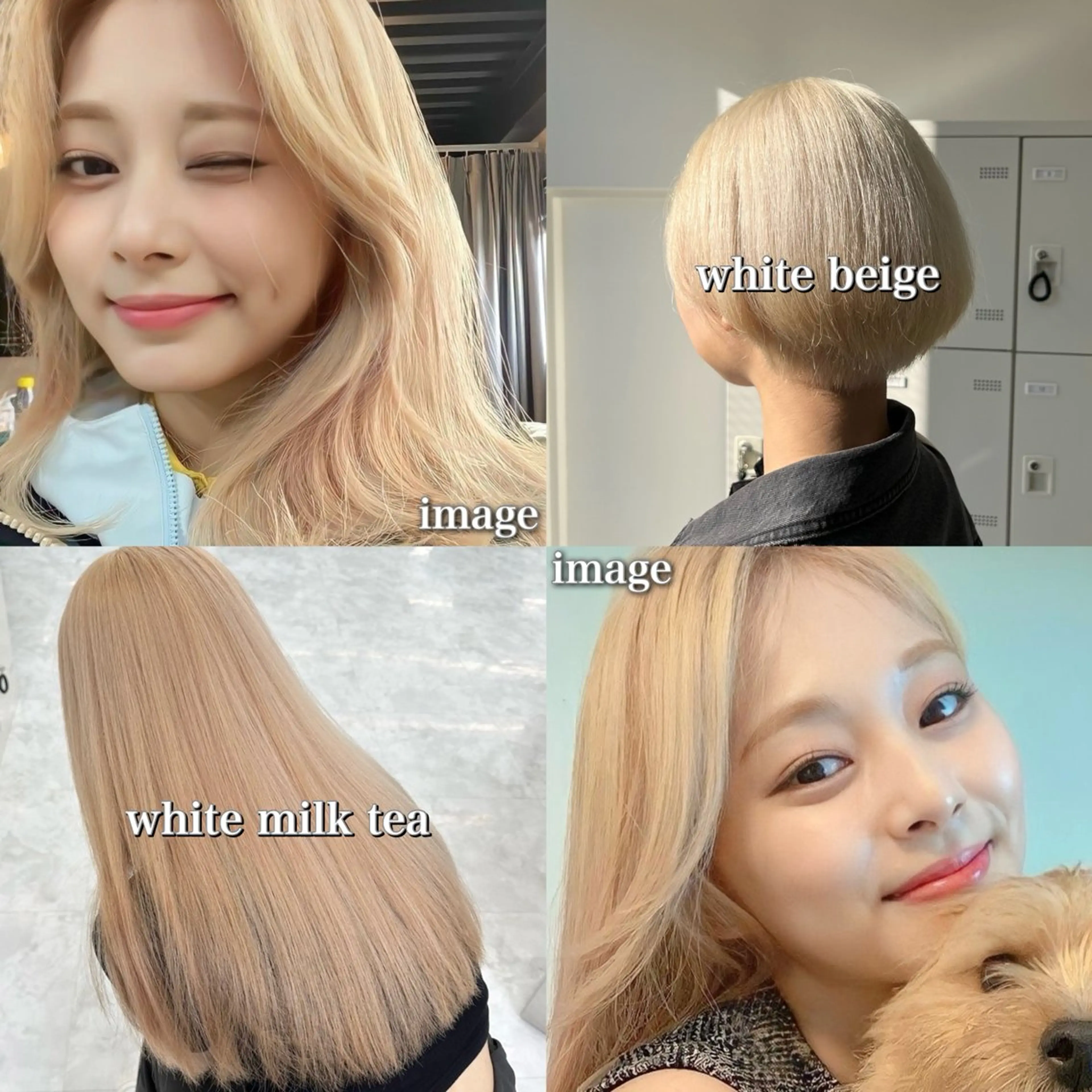 セミロング カラー ベージュカラー ブリーチ ブロンド デザインカラー グレージュ ヘアカラー トリートメント ケアブリーチ/ 髪質改善/上質艶髪のヘアスタイル