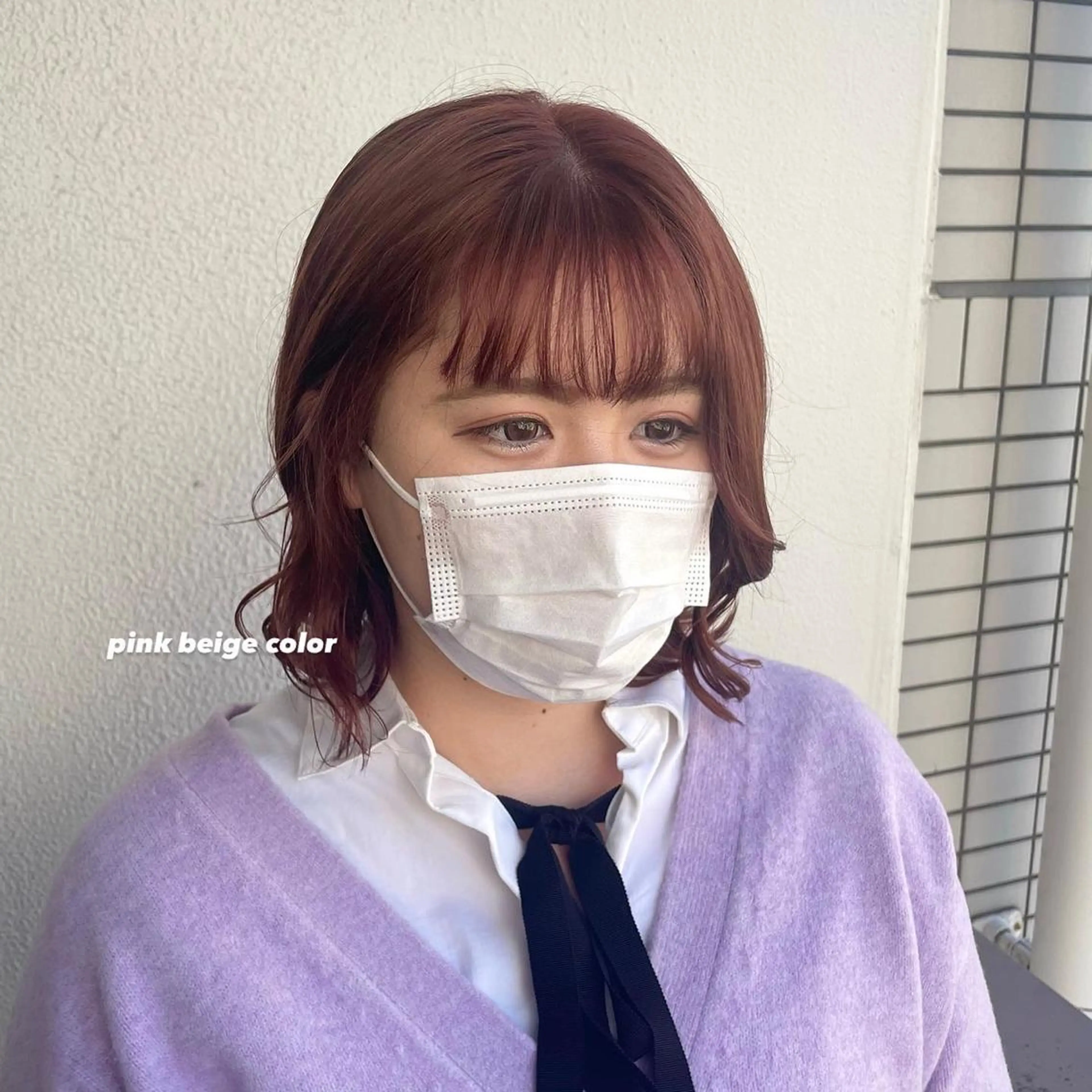 ミディアム カラー パーマ ヘアアレンジ メンズ キッズ ネイル マツエク・マツパ アイブロウ 透明感カラー・レイヤ ー🎀amika🎀のヘアスタイル