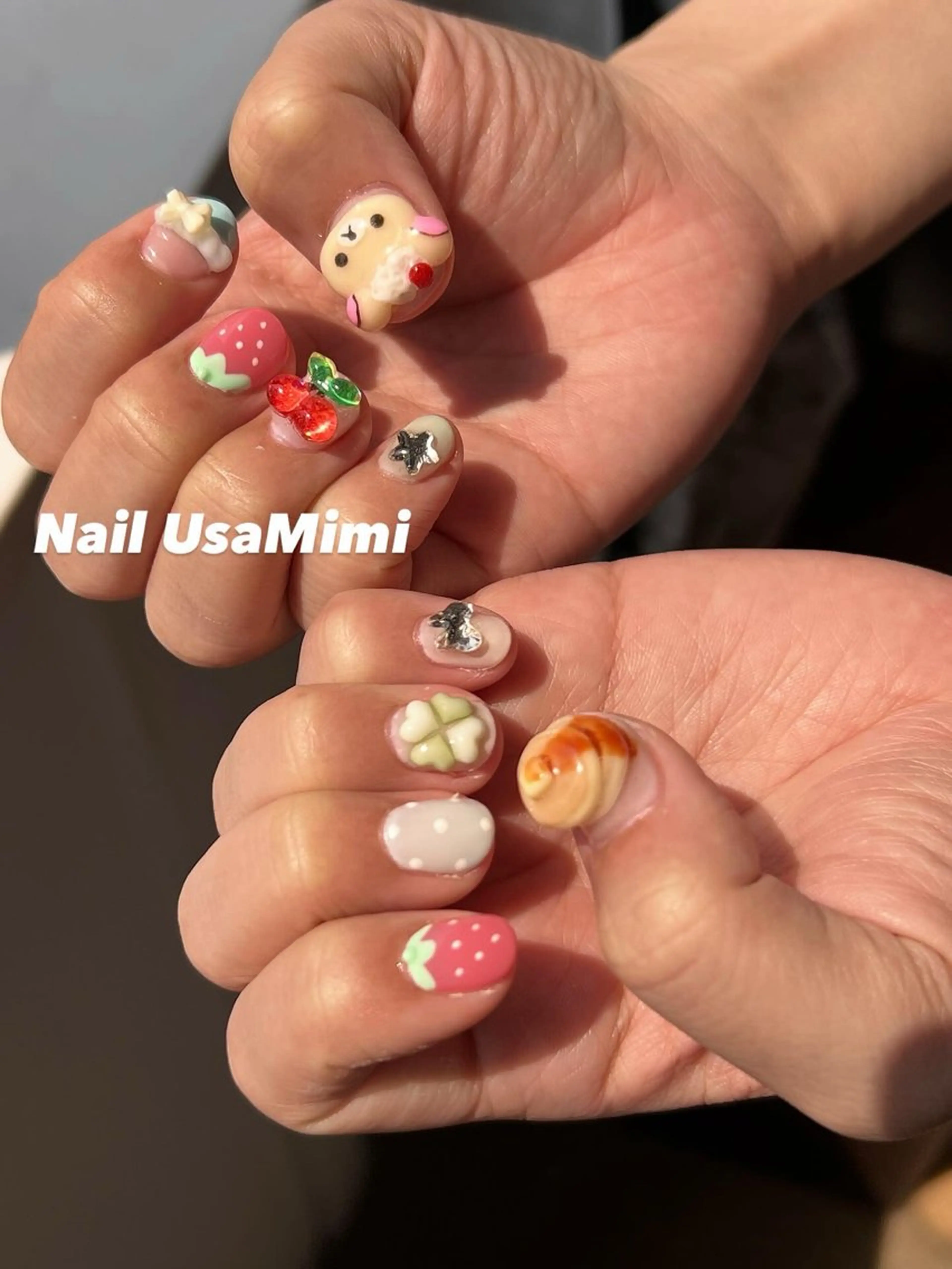 ショート ハンドネイル 本町Nail Usa Mimi  SAKIのネイルデザイン