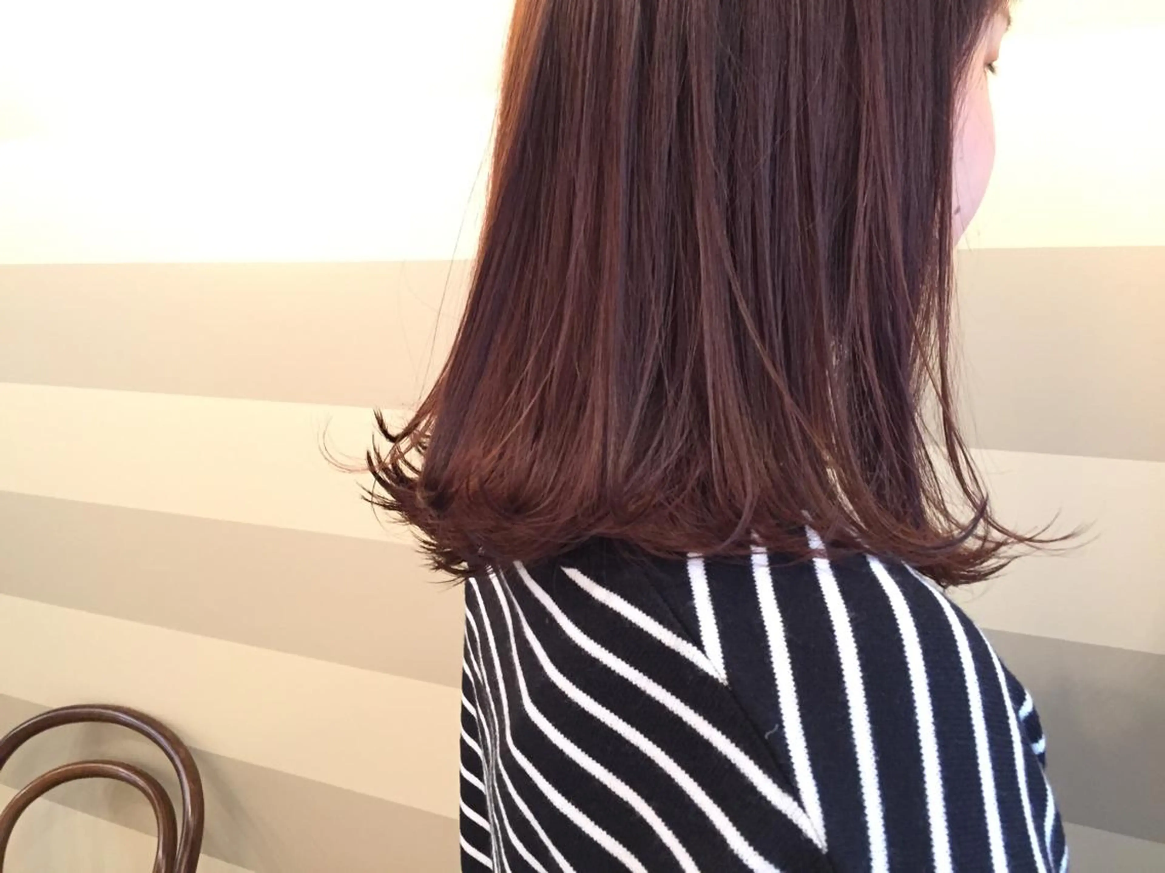 カラー ピンクカラー HARUNA/ミセス 大人ショートヘアのヘアスタイル