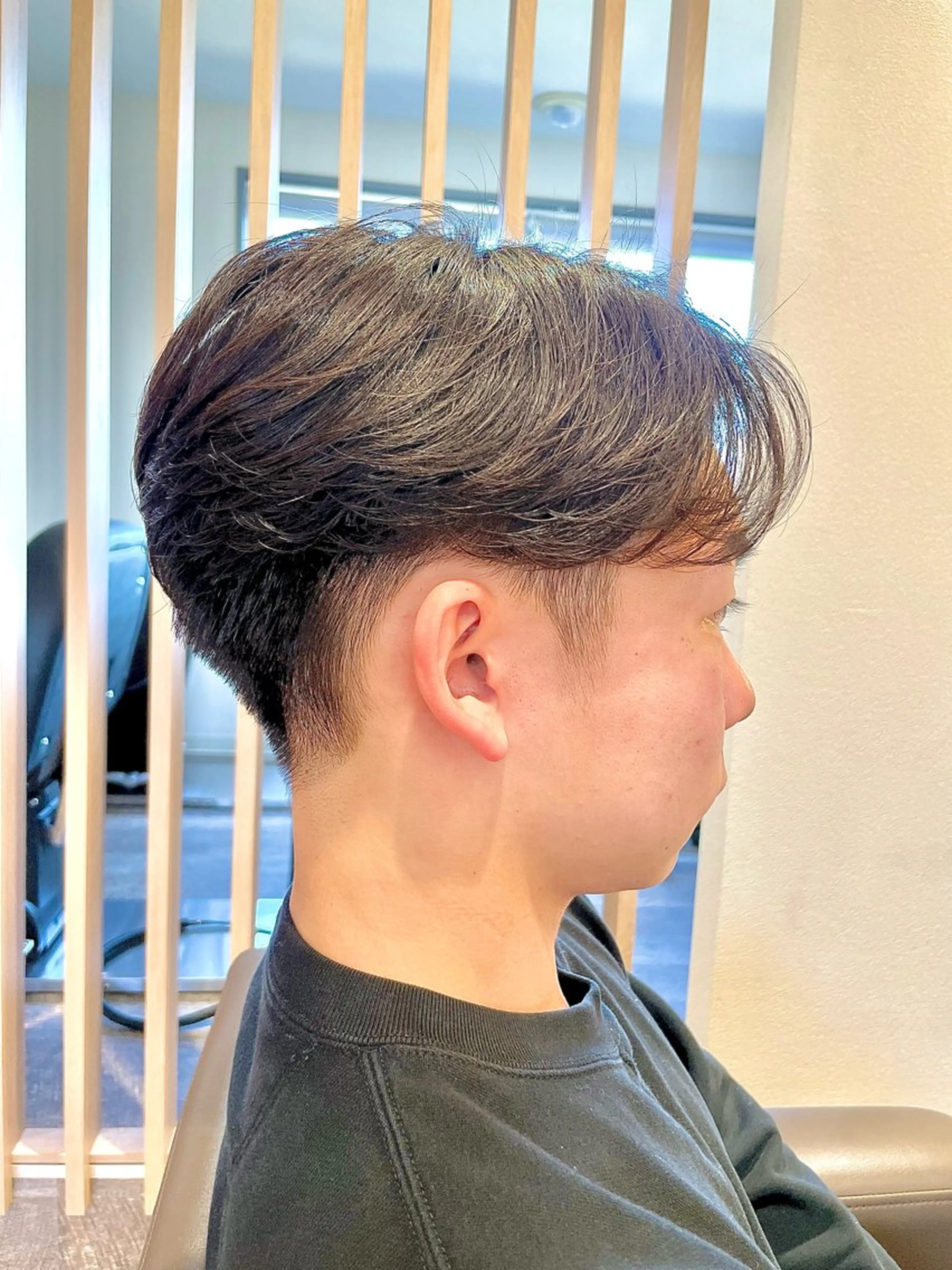 メンズ センターパート メンズパーマ カット パーマ 匠メンズショート✖️ アップバングNoroのヘアスタイル