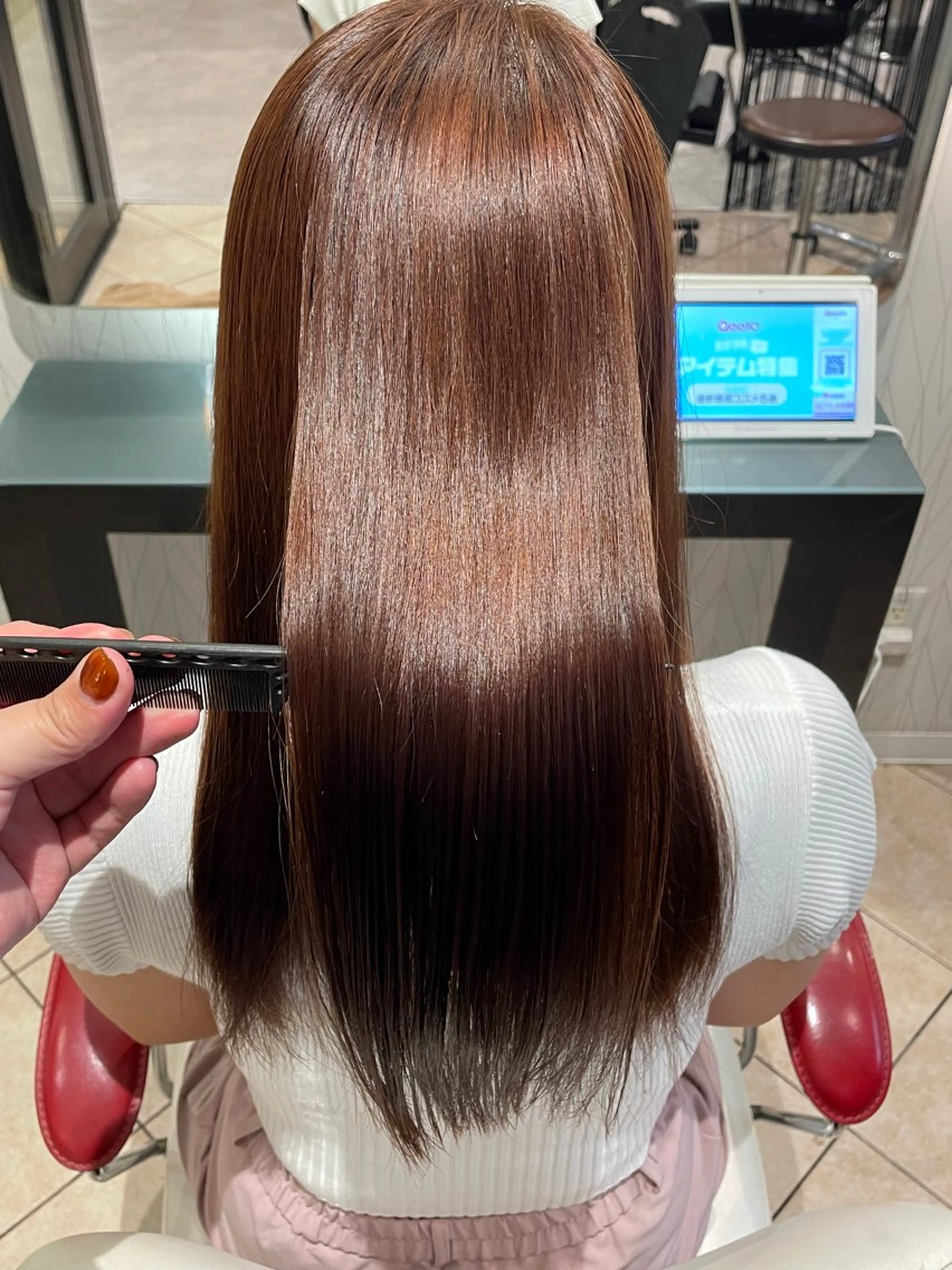 ロング カラー ベージュカラー ピンクカラー ピンクベージュ 👑艶髪/カラー/ アレンジ/特化👑のヘアスタイル