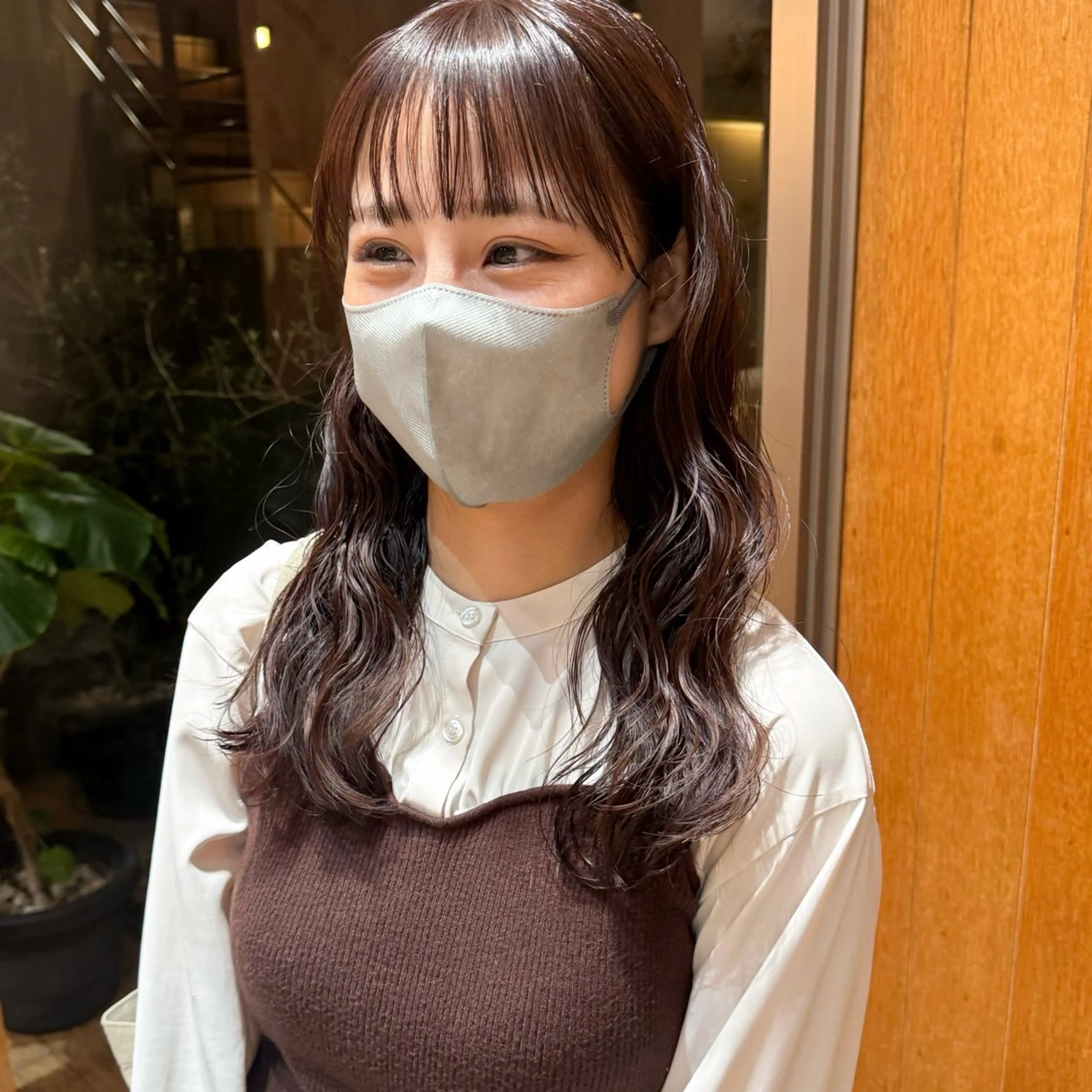 ミディアム パーマ ミディアムパーマ カット パーマ 大橋 芽衣のヘアスタイル