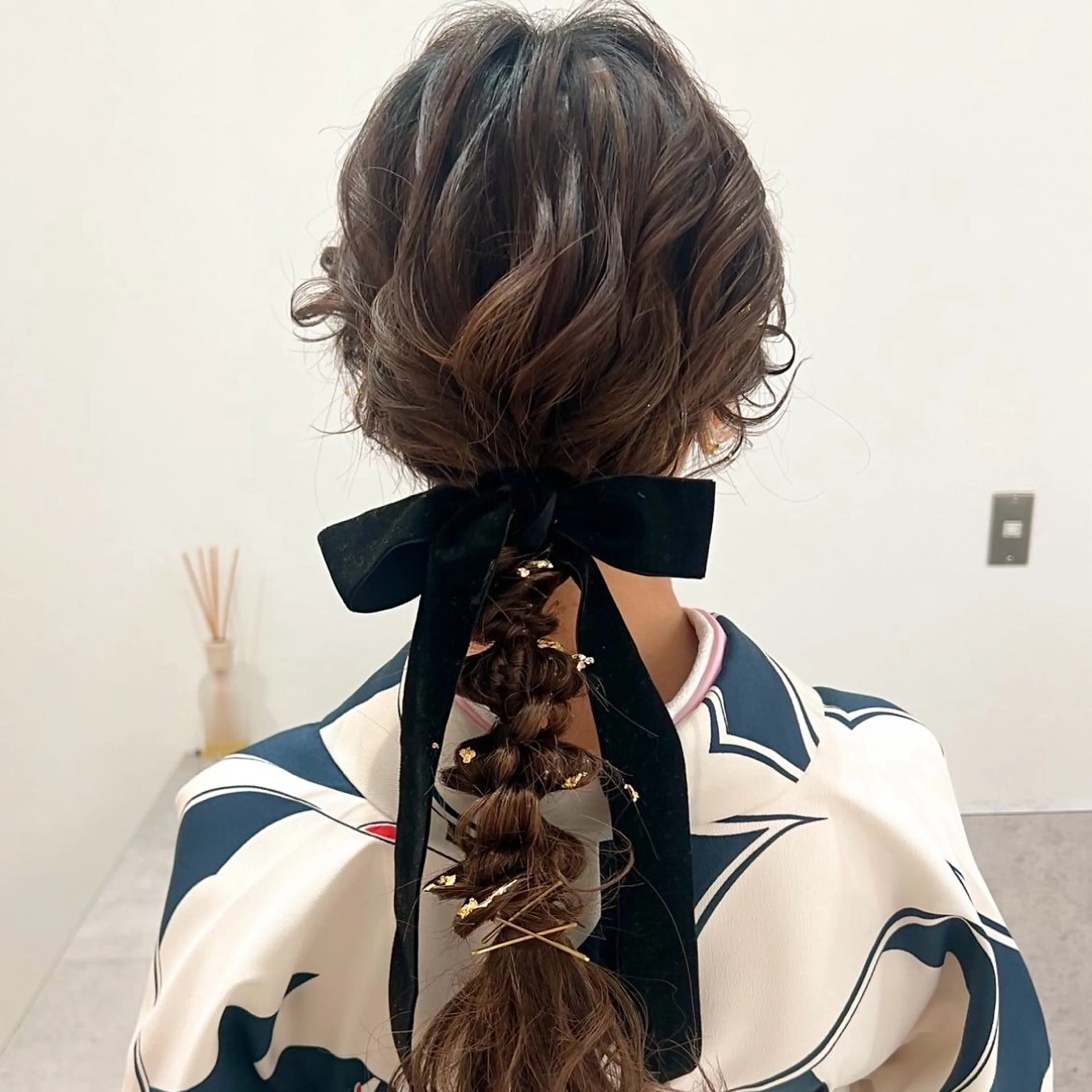 ロング ヘアアレンジ 顔まわり🥨レイヤー /透明感/水口舞奈のヘアスタイル