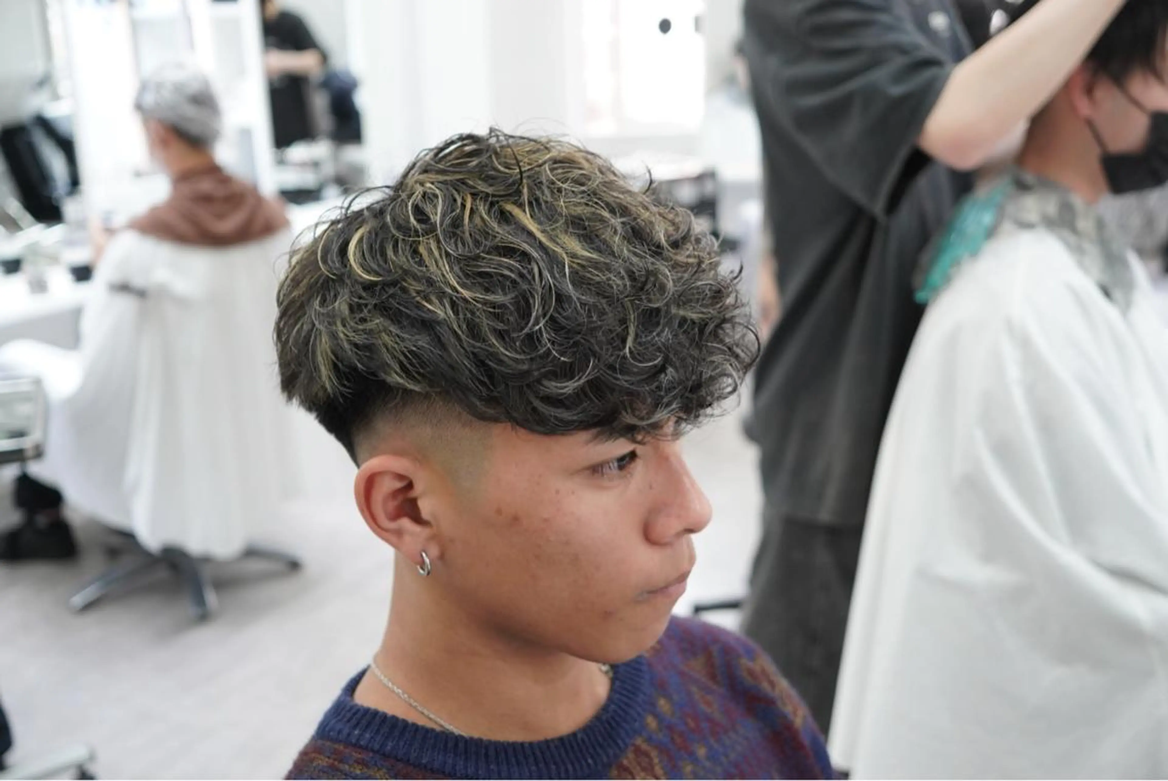 【イメチェン🔥】メンズカット＋ハイライトパーマ❗️ご新規様限定価格❗️の写真