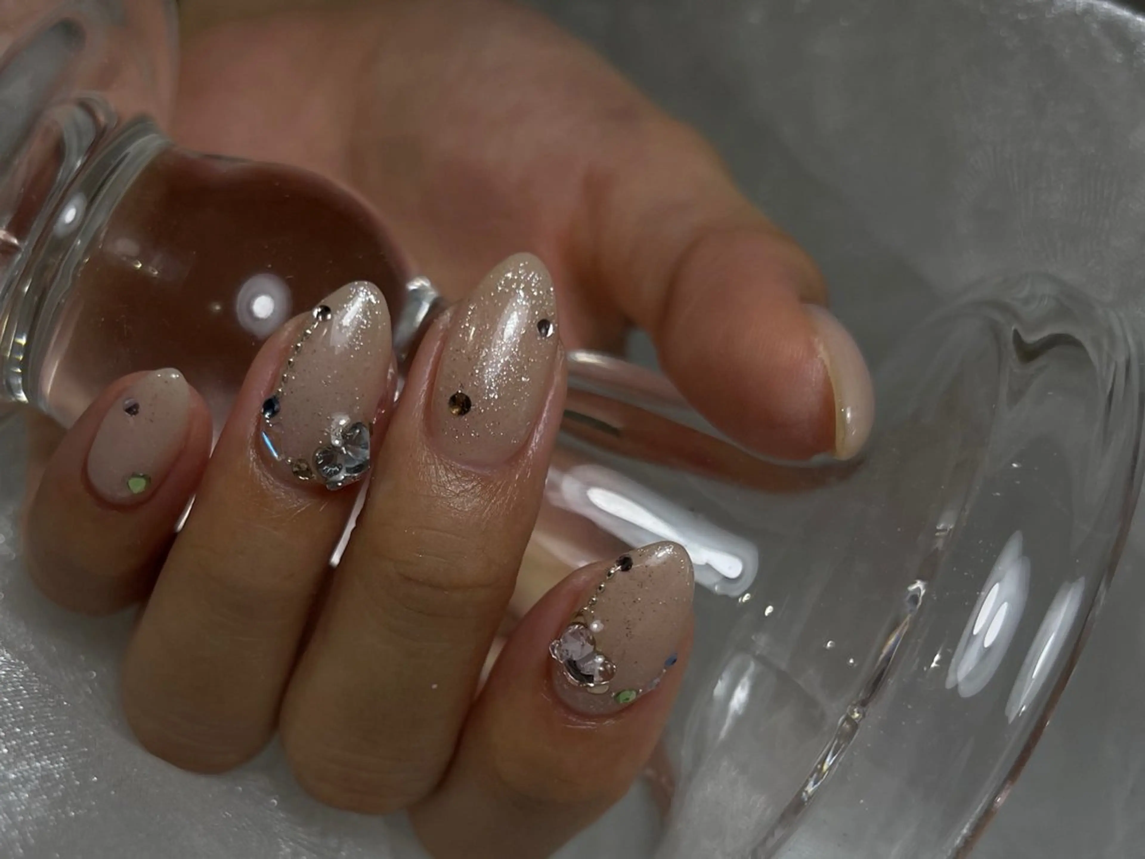 ネイル ハンドネイル ハンドケア nail salon kukuna所属・ワンホン/韓国 nail 大阪アメ村のネイルデザイン
