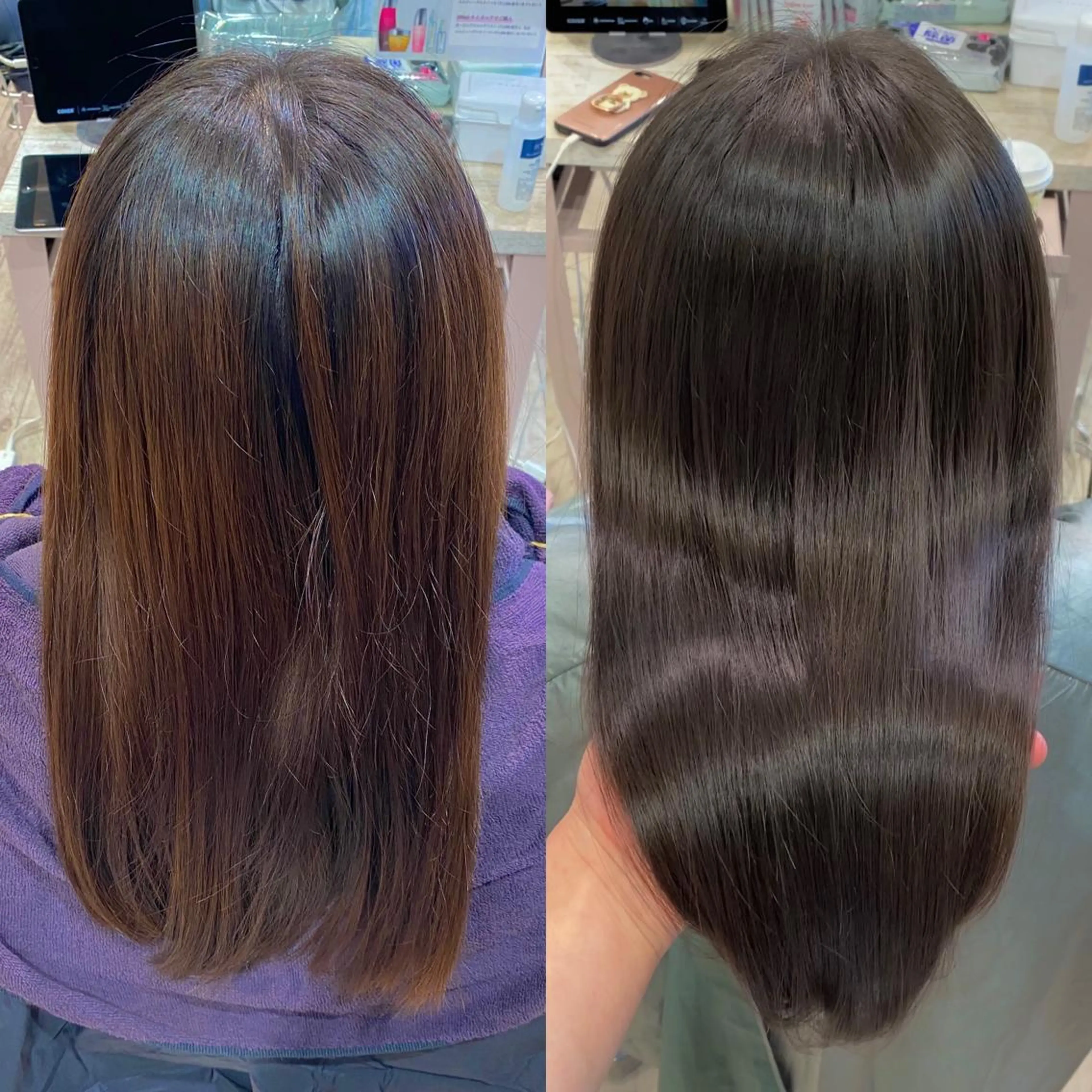 ロング カラー 顔まわりカット🌟 くびれヘア/寺門遥輝のヘアスタイル